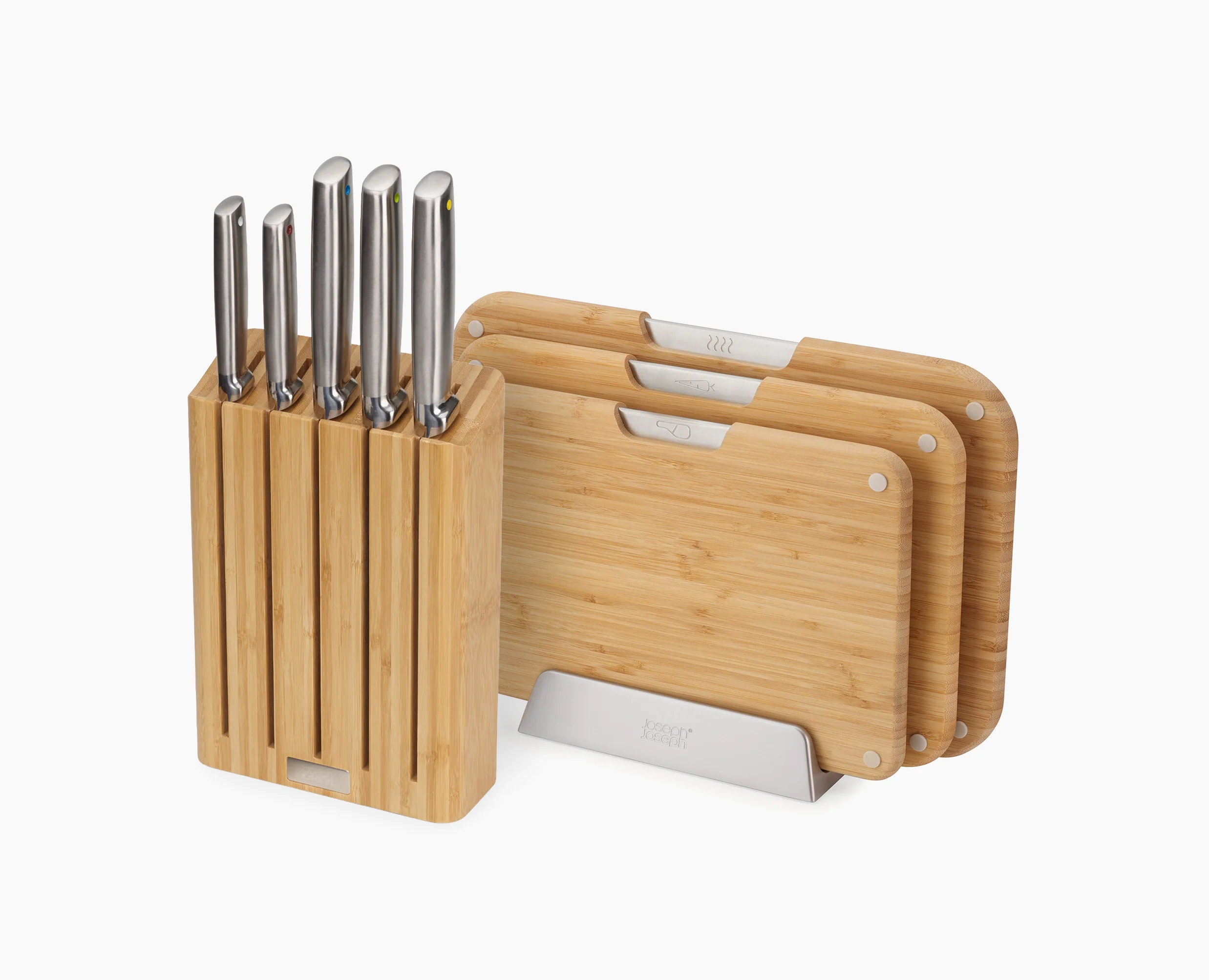 2-piece Bamboo Chopping Board & Knives set