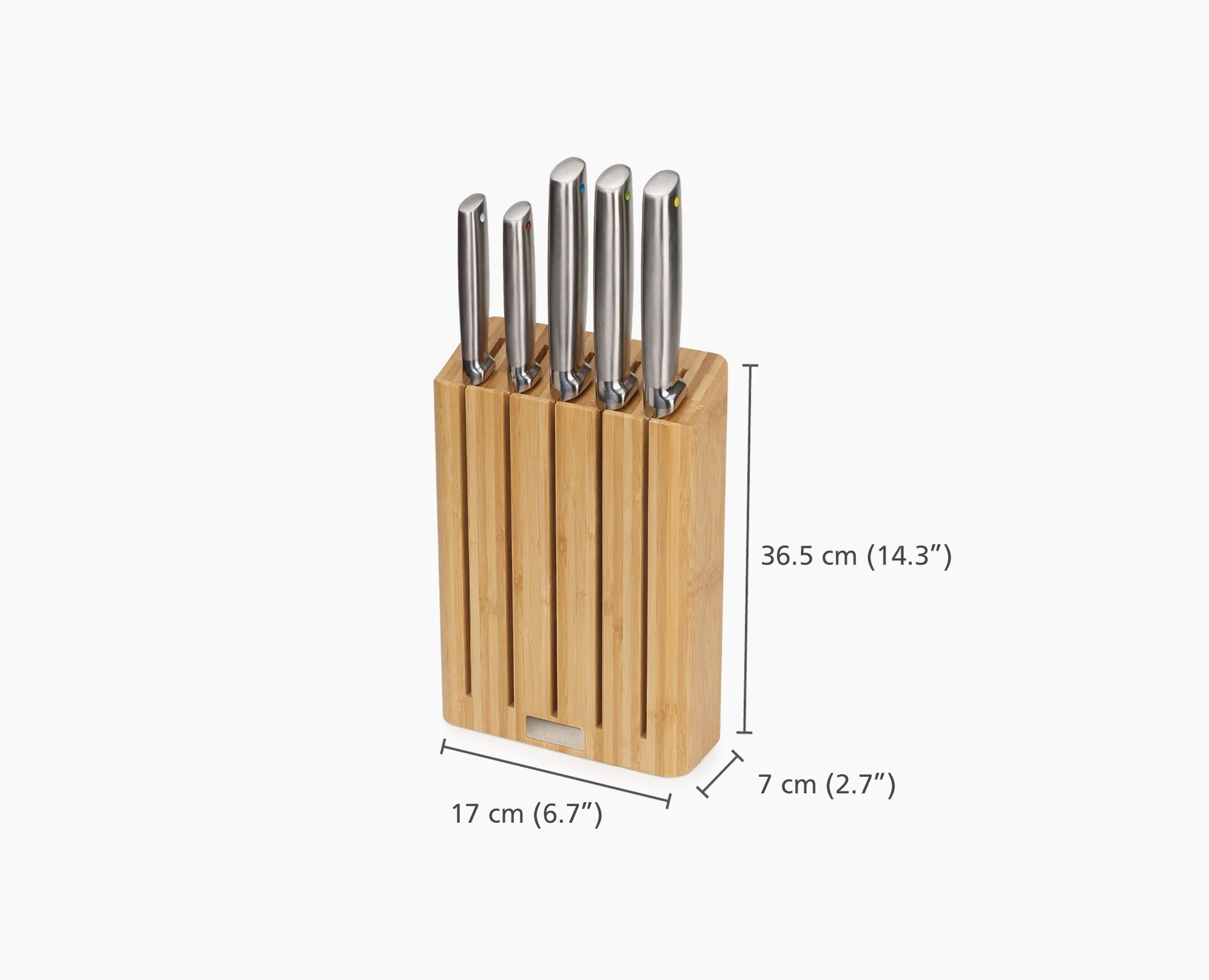 2-piece Bamboo Chopping Board & Knives set - Image 9