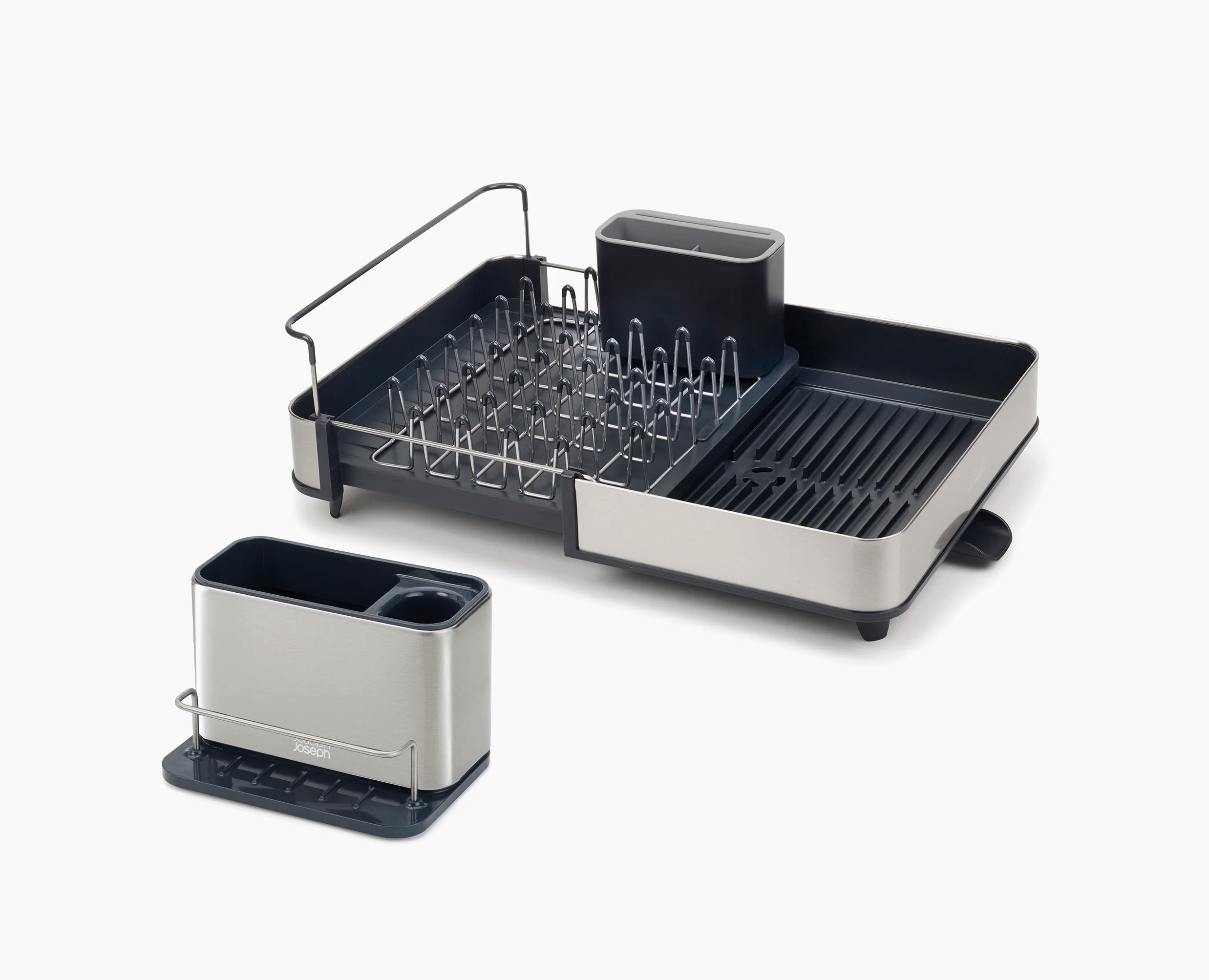 2-piece Stainless-Steel Drainer & Sink Organisation Set - Image 3
