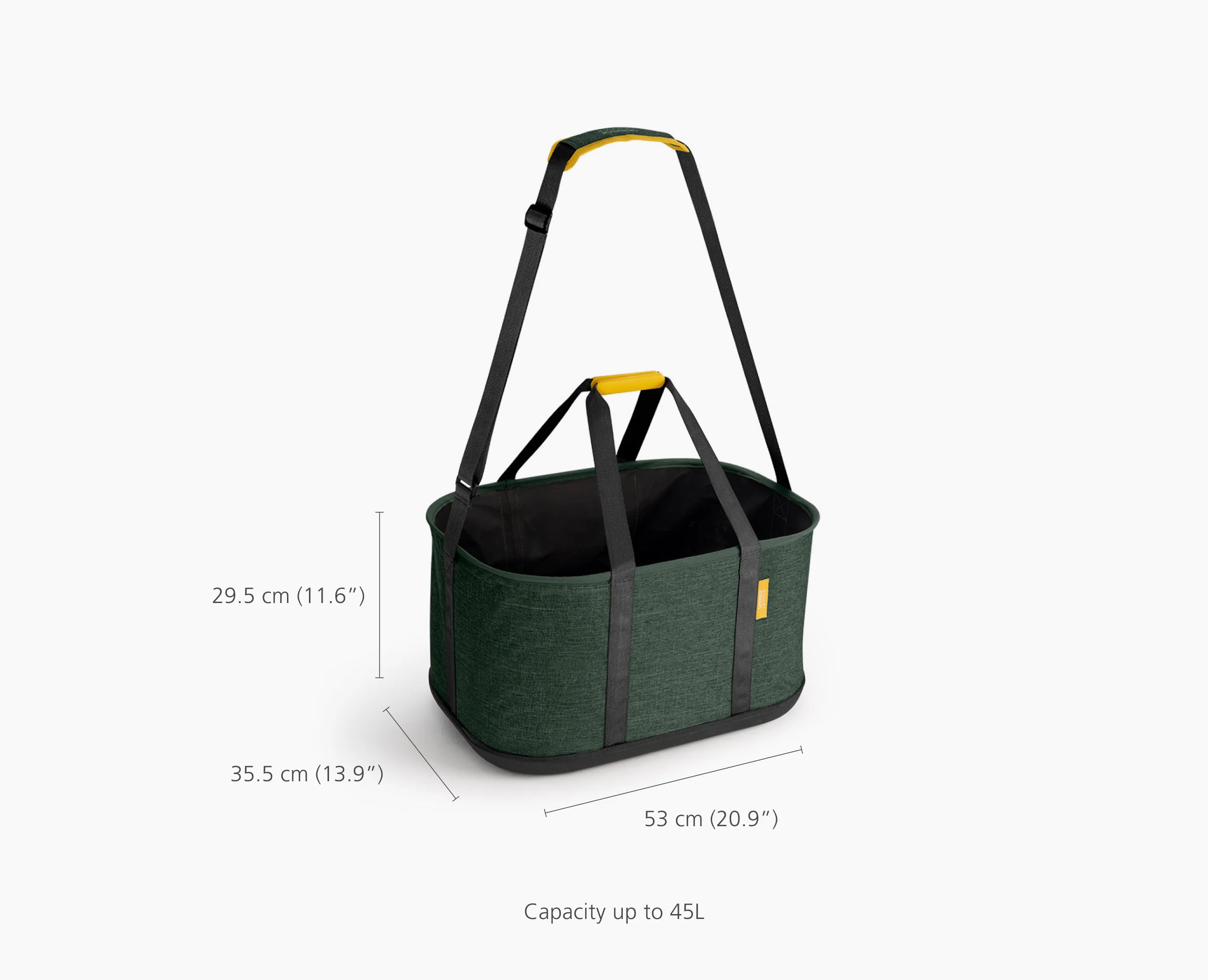 2-piece Hold-All 45L Outdoor Laundry Basket & Peg Set - Image 8
