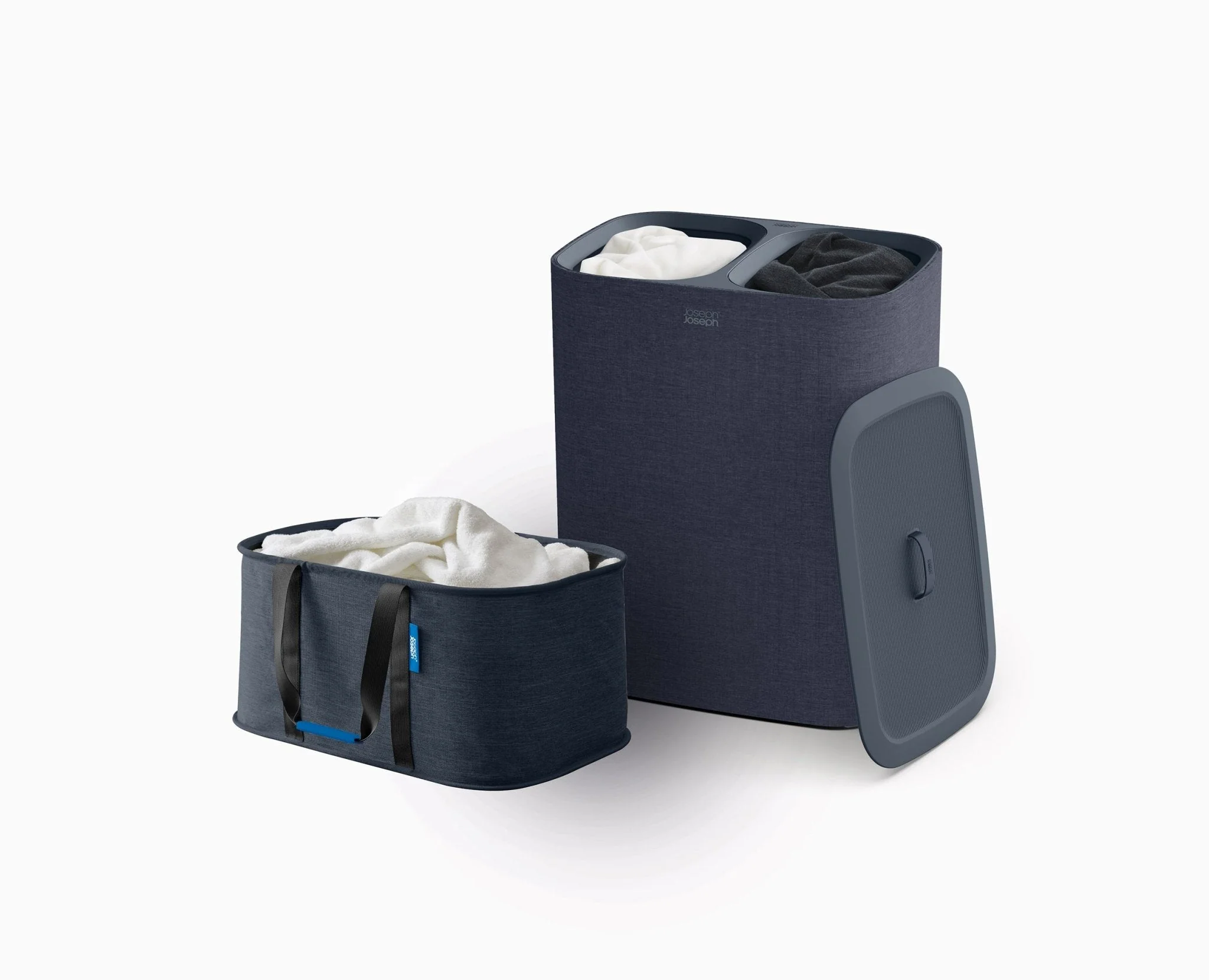 2-piece Black Tota 90L & Hold-All Laundry Basket Set - Image 3