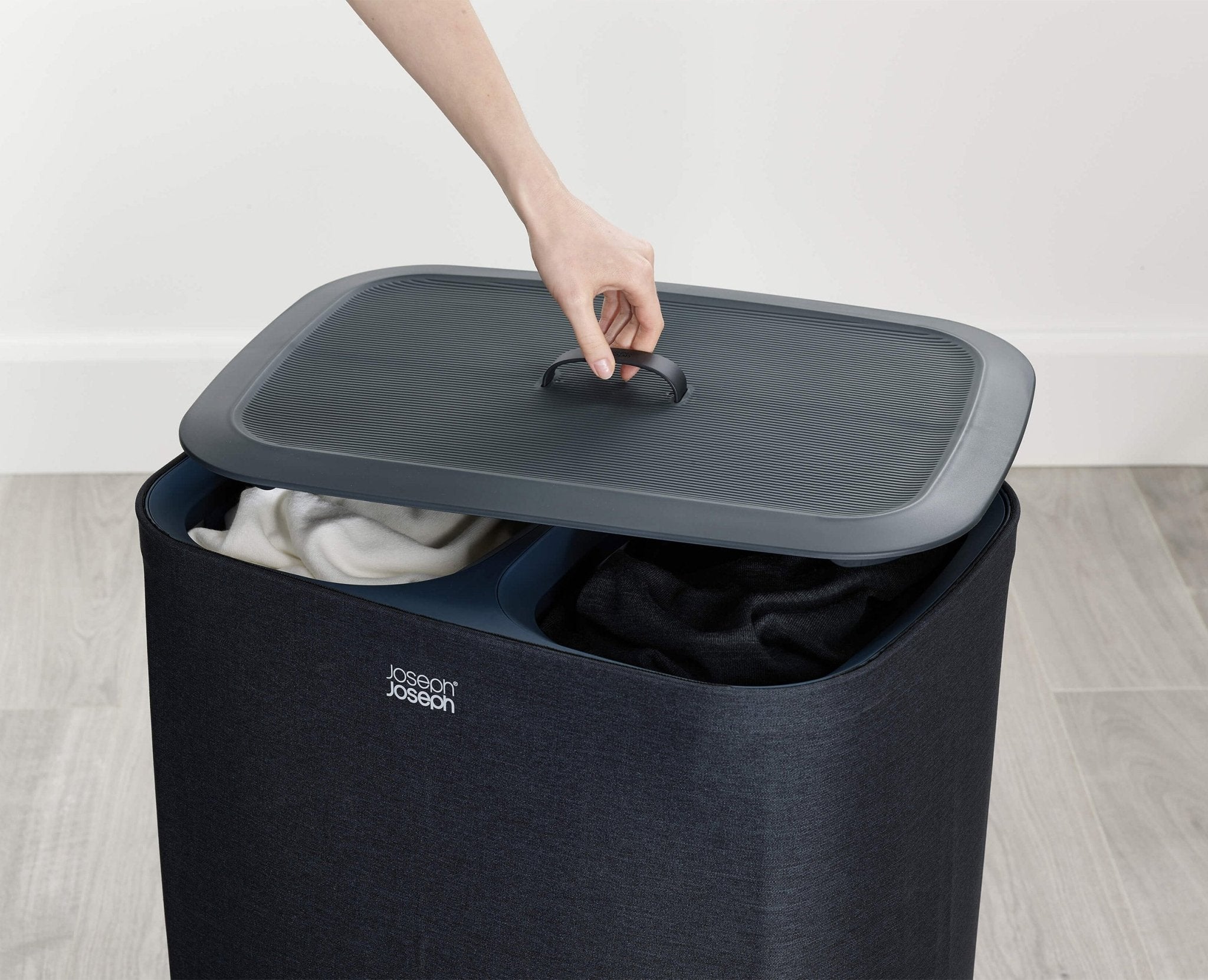2-piece Black Tota 90L & Hold-All Laundry Basket Set - Image 4