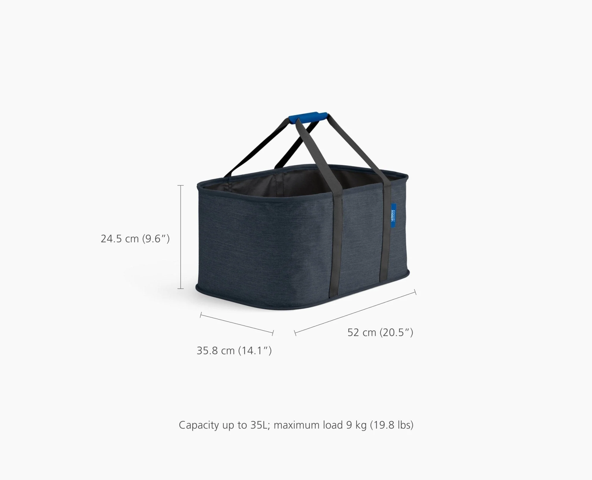 2-piece Black Tota 90L & Hold-All Laundry Basket Set - Image 8