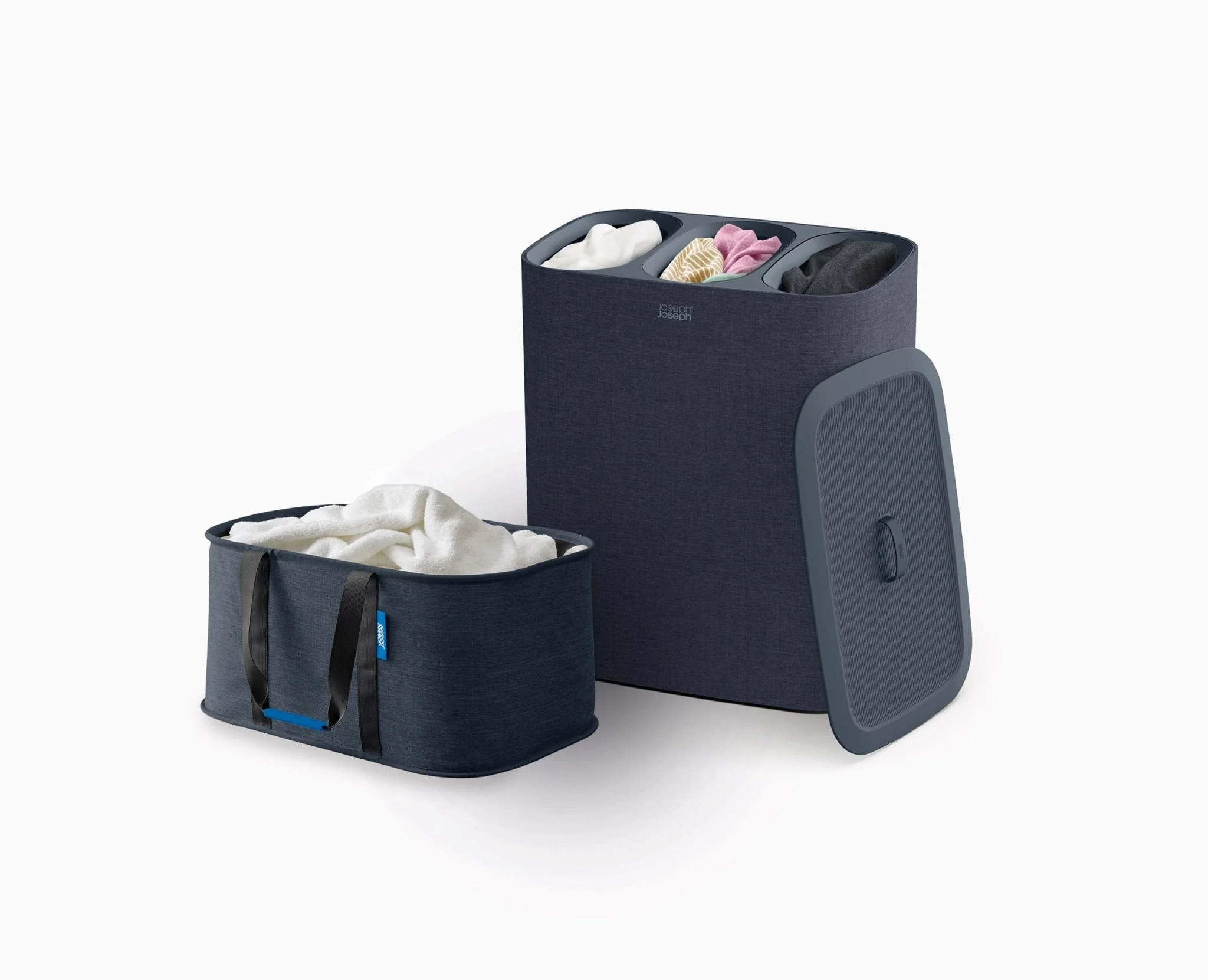 2-piece Black Tota Trio 90L & Hold-All Laundry Basket Set - Image 3
