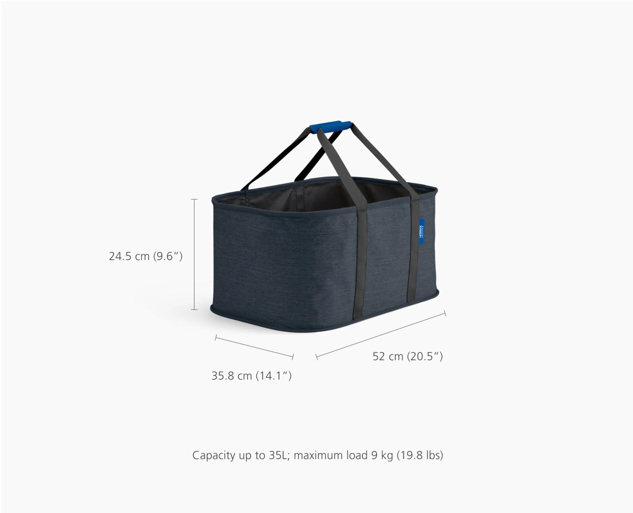 2-piece Black Tota Trio 90L & Hold-All Laundry Basket Set - Image 8