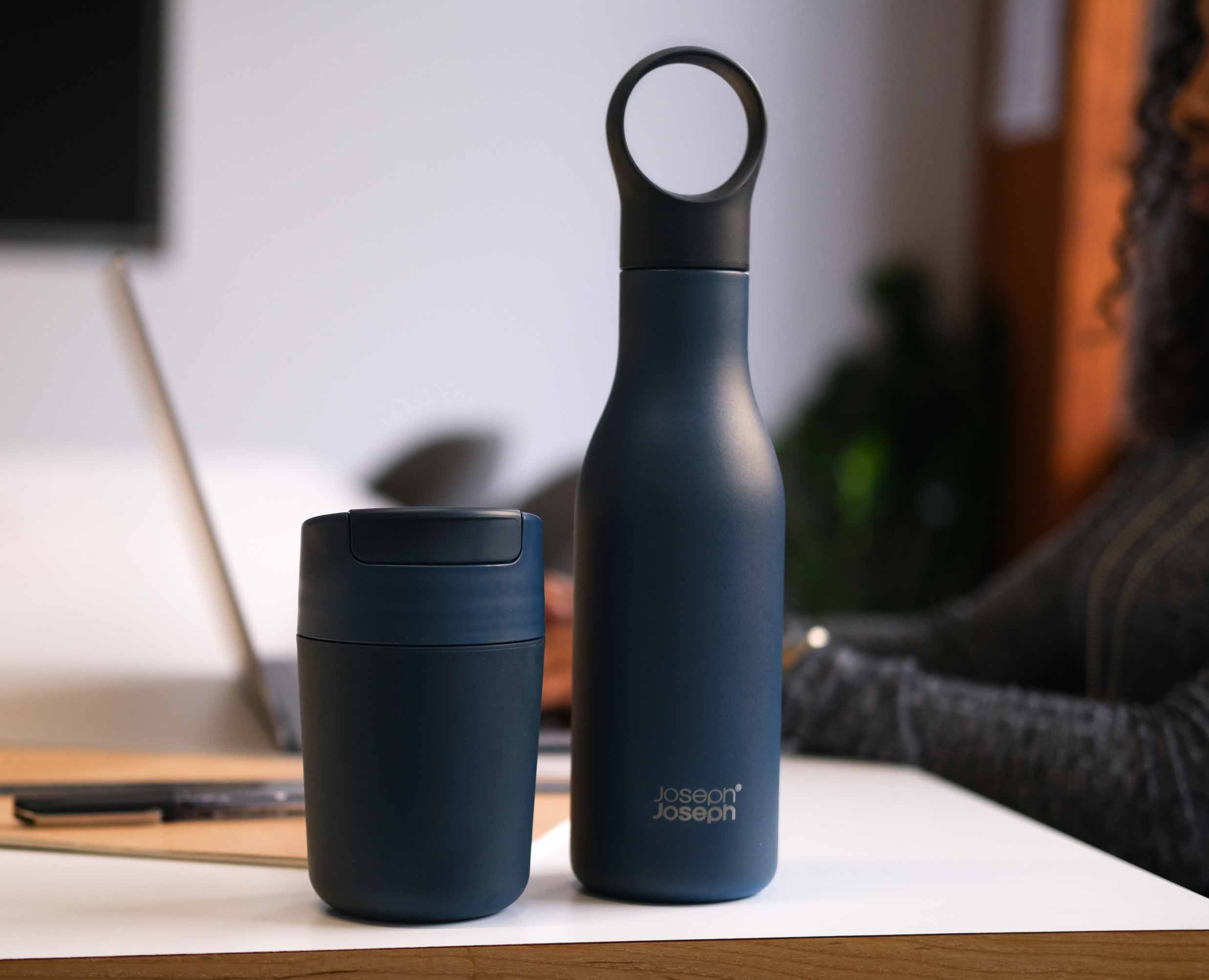 2-piece Blue Travel Mug & Bottle Set - Image 3