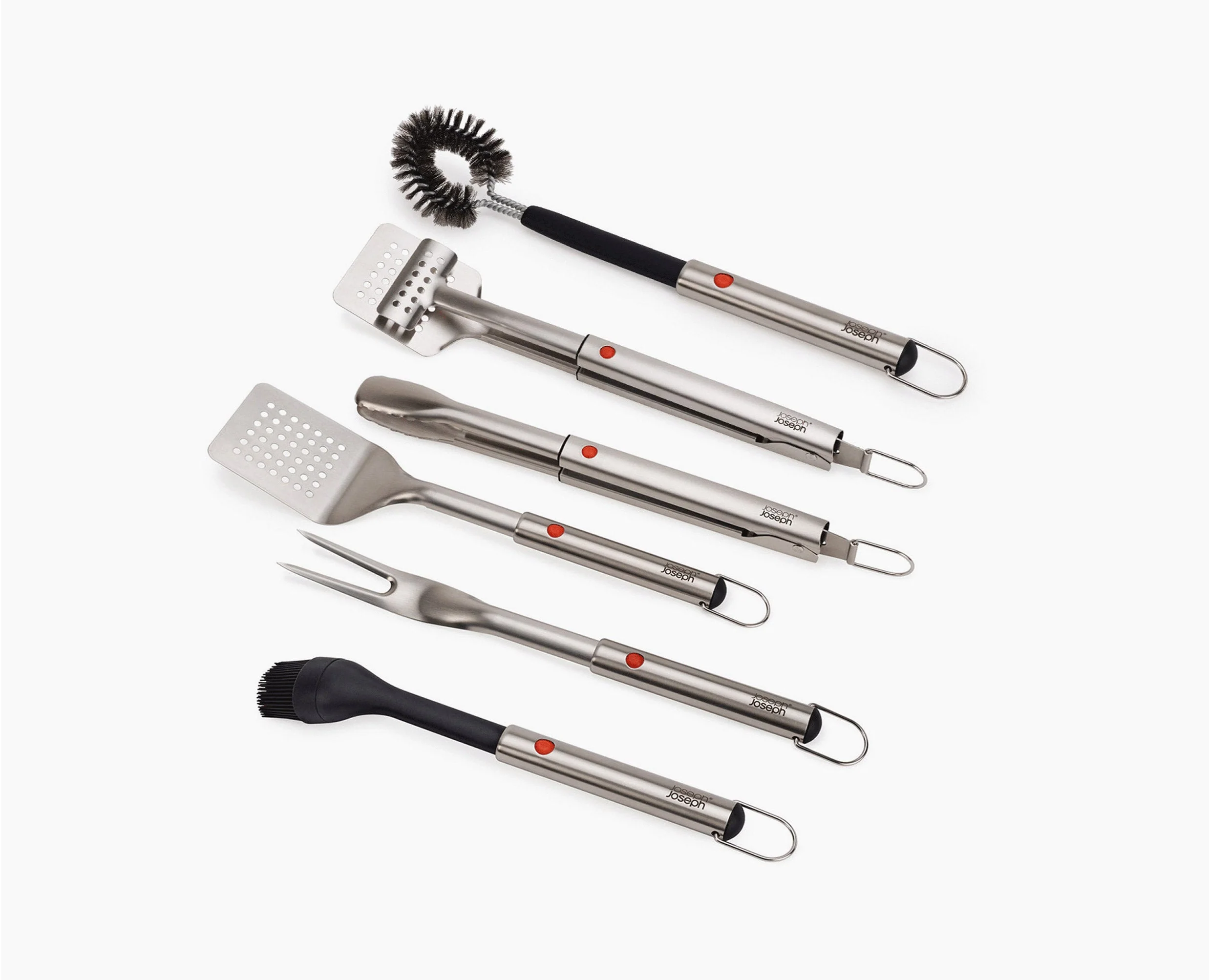 6-piece GrillOut™ BBQ Utensil Set with Extending Handles - Image 3