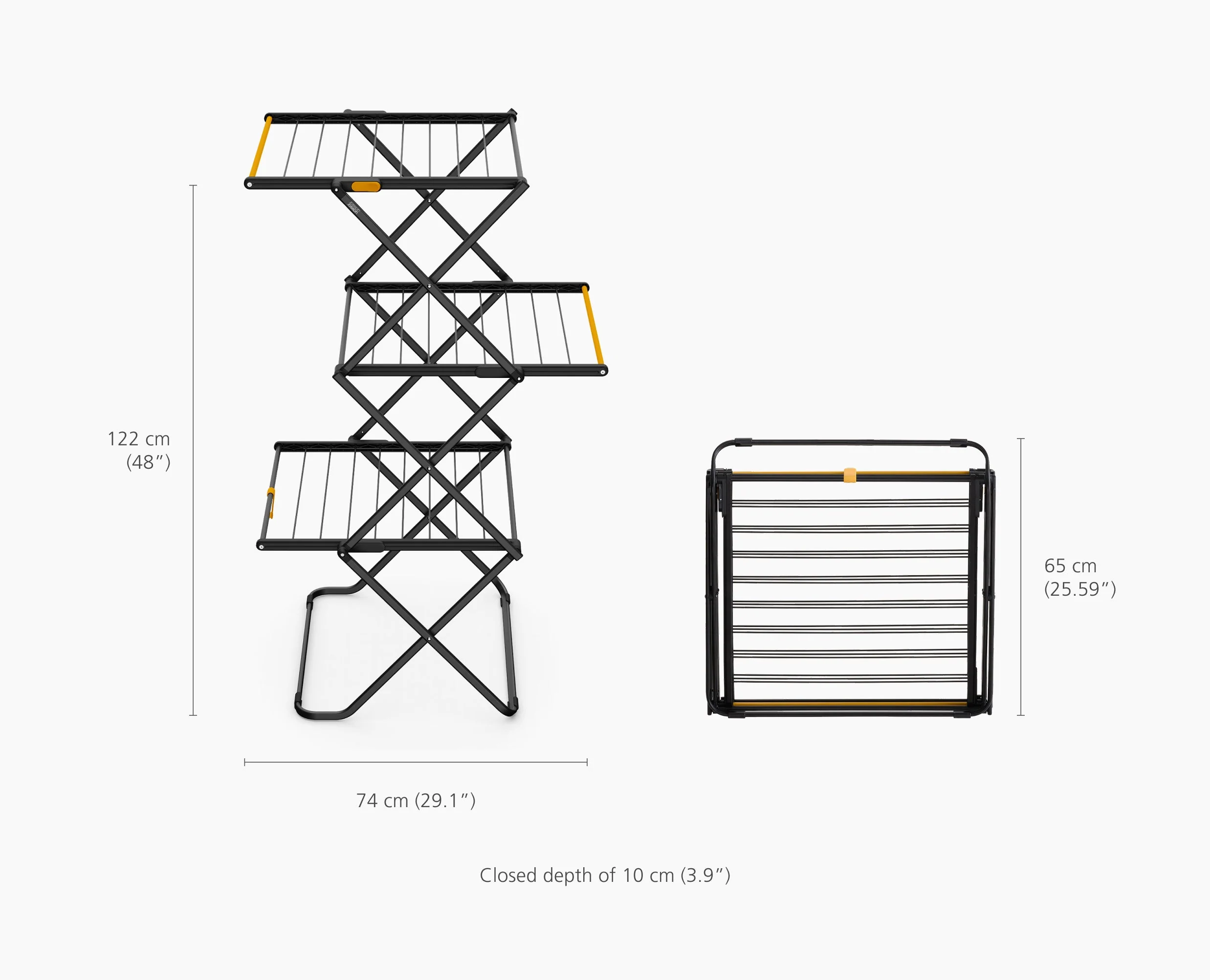 AirFrame™ 16m Folding Airer with Long Garment Hanging Rails - Image 7