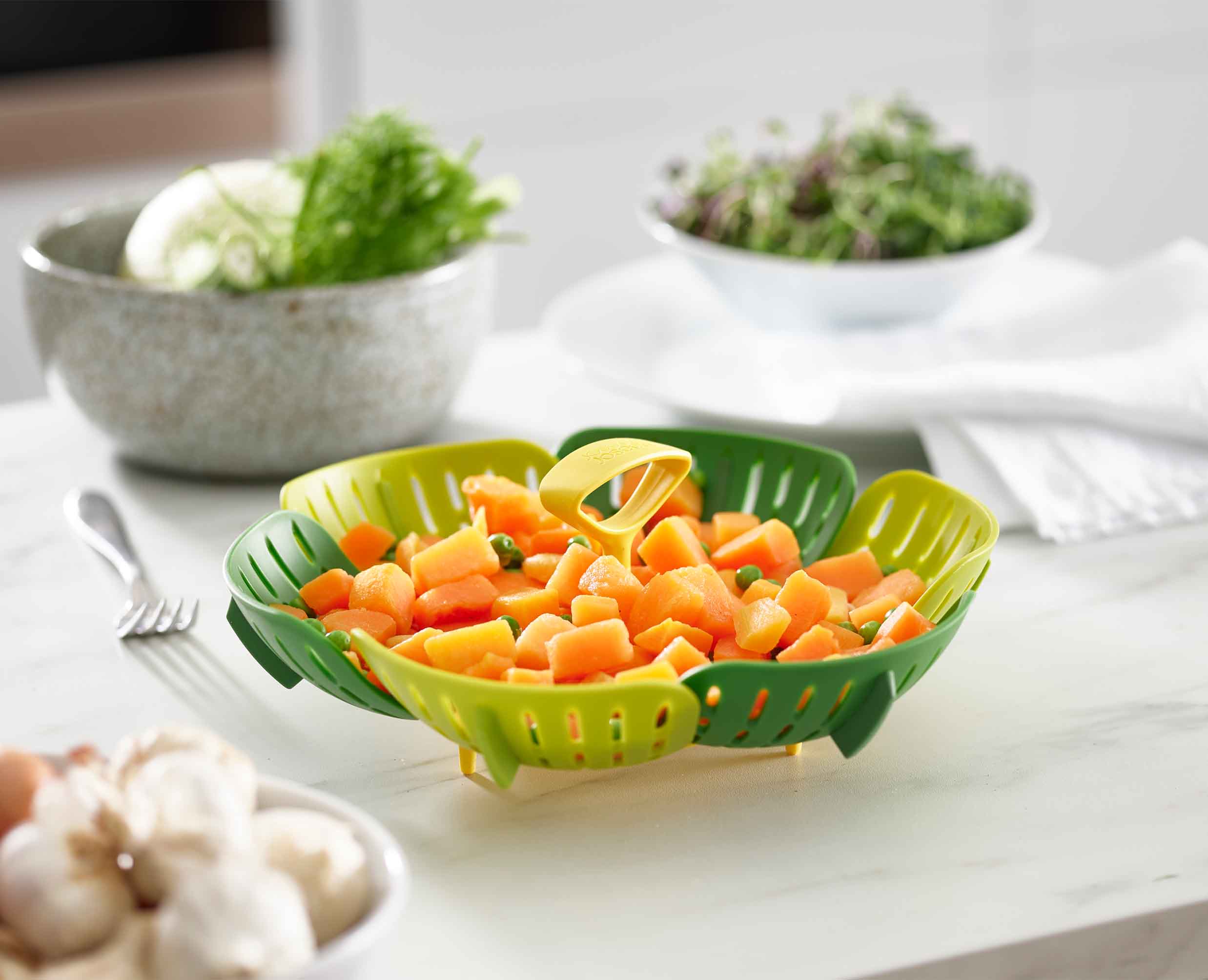 Bloom™ Green Folding Steamer Basket - Image 5