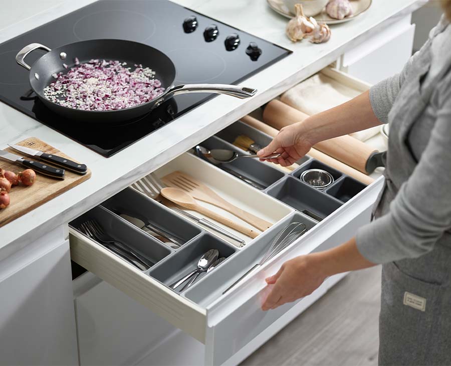 Blox™ 10-piece Grey Drawer Organiser Set - Image 2
