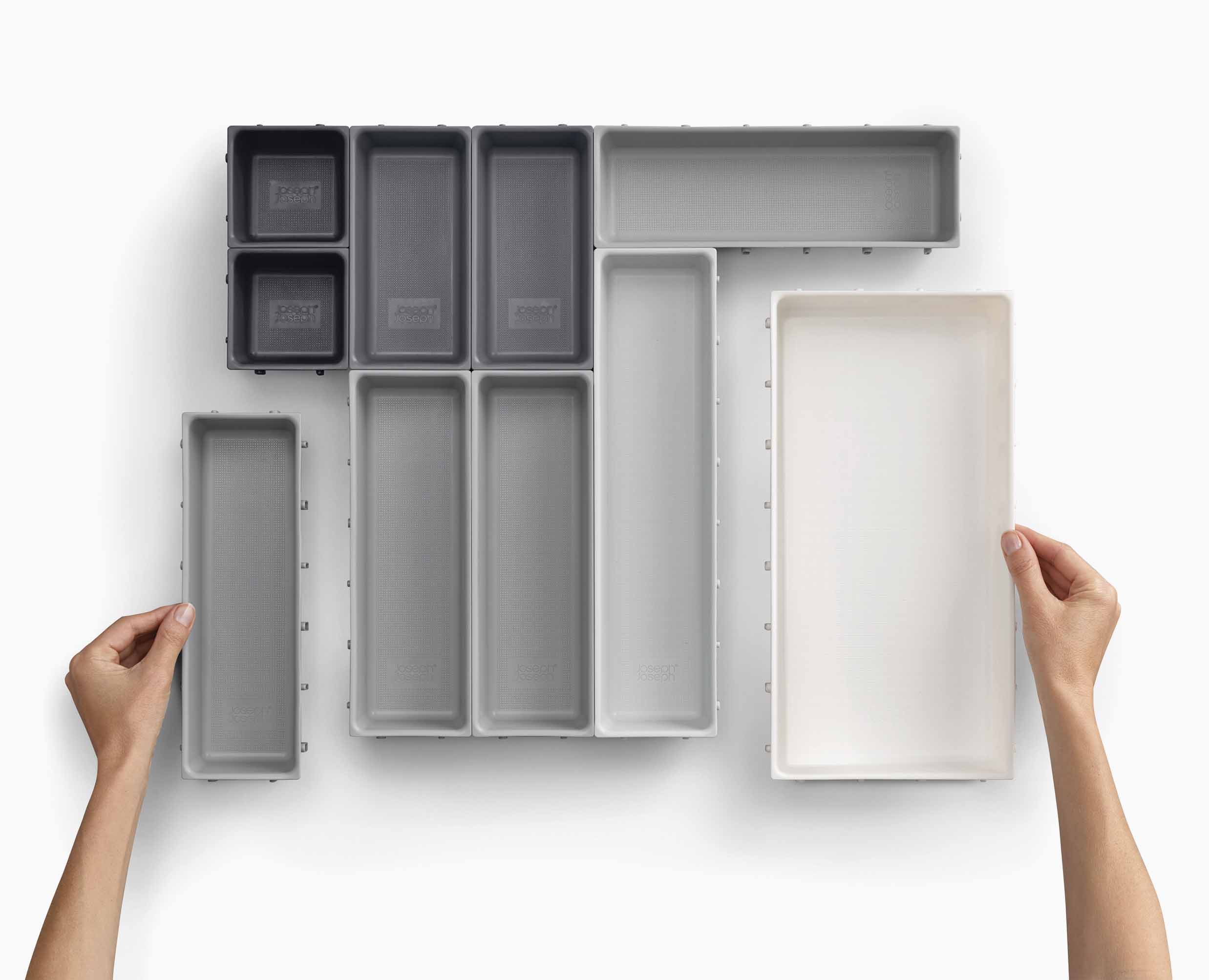Blox™ 10-piece Grey Drawer Organiser Set - Image 6