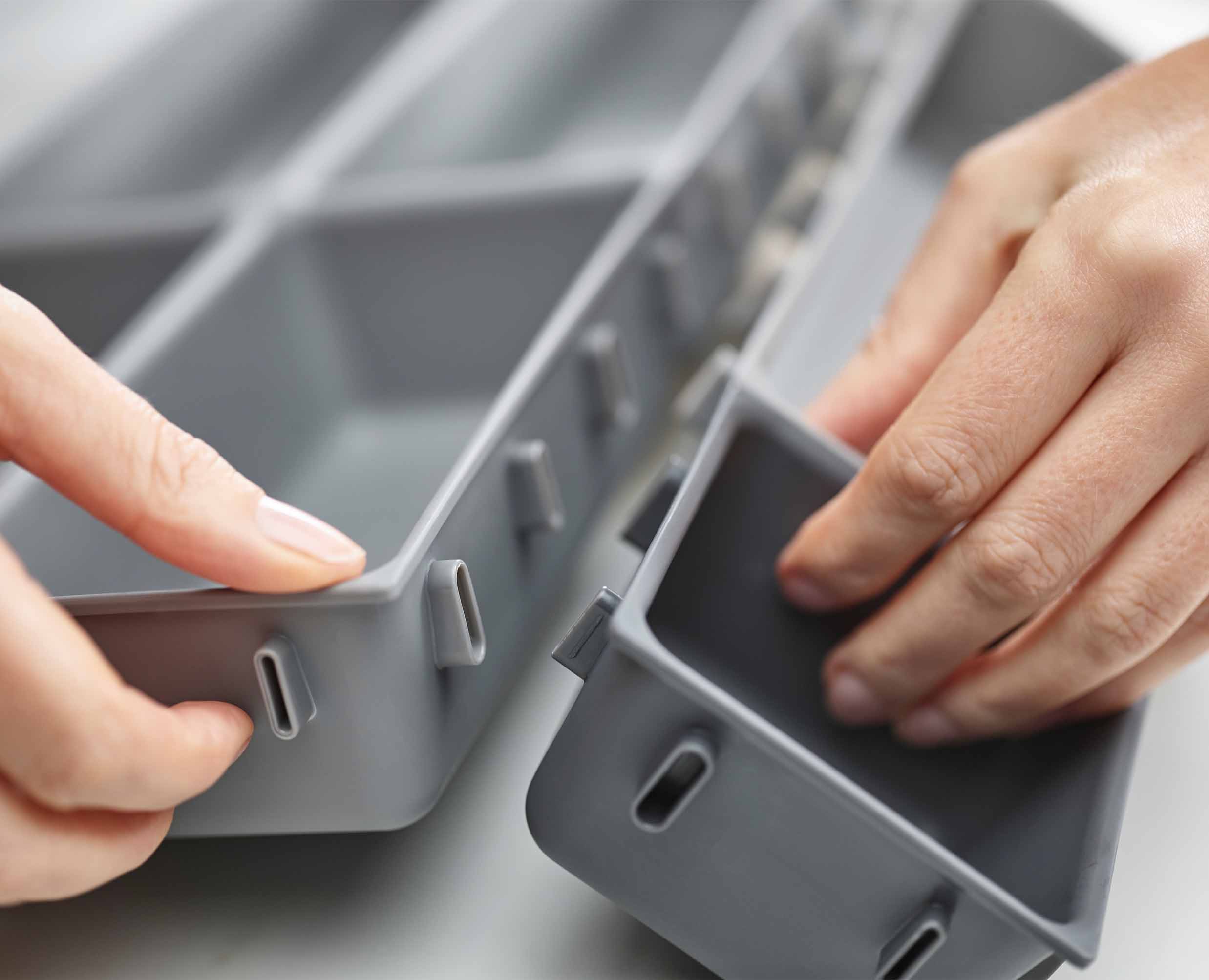 Blox™ 7-piece Grey Drawer Organiser Set - Image 4