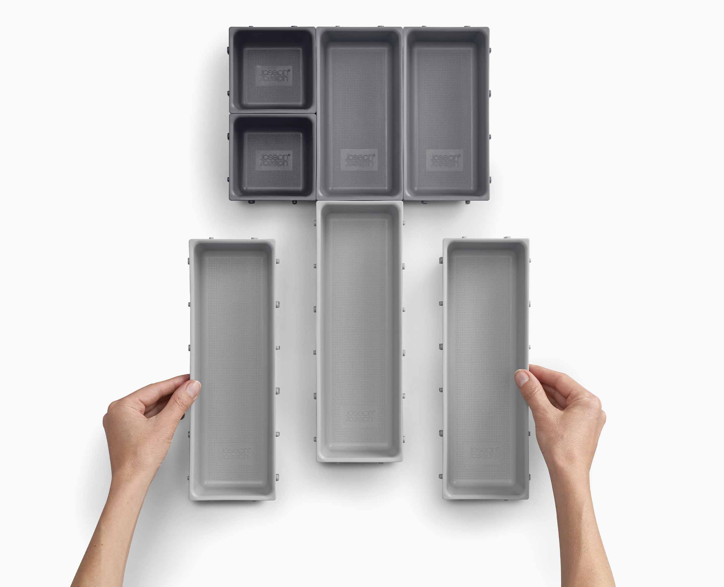 Blox™ 7-piece Grey Drawer Organiser Set - Image 6