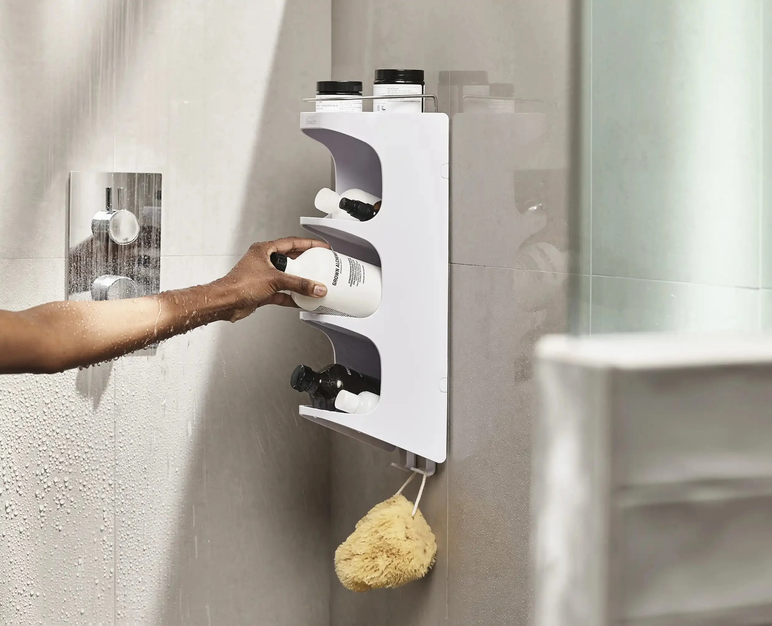 Capsule™ 4-tier White Shower Shelf - Image 3