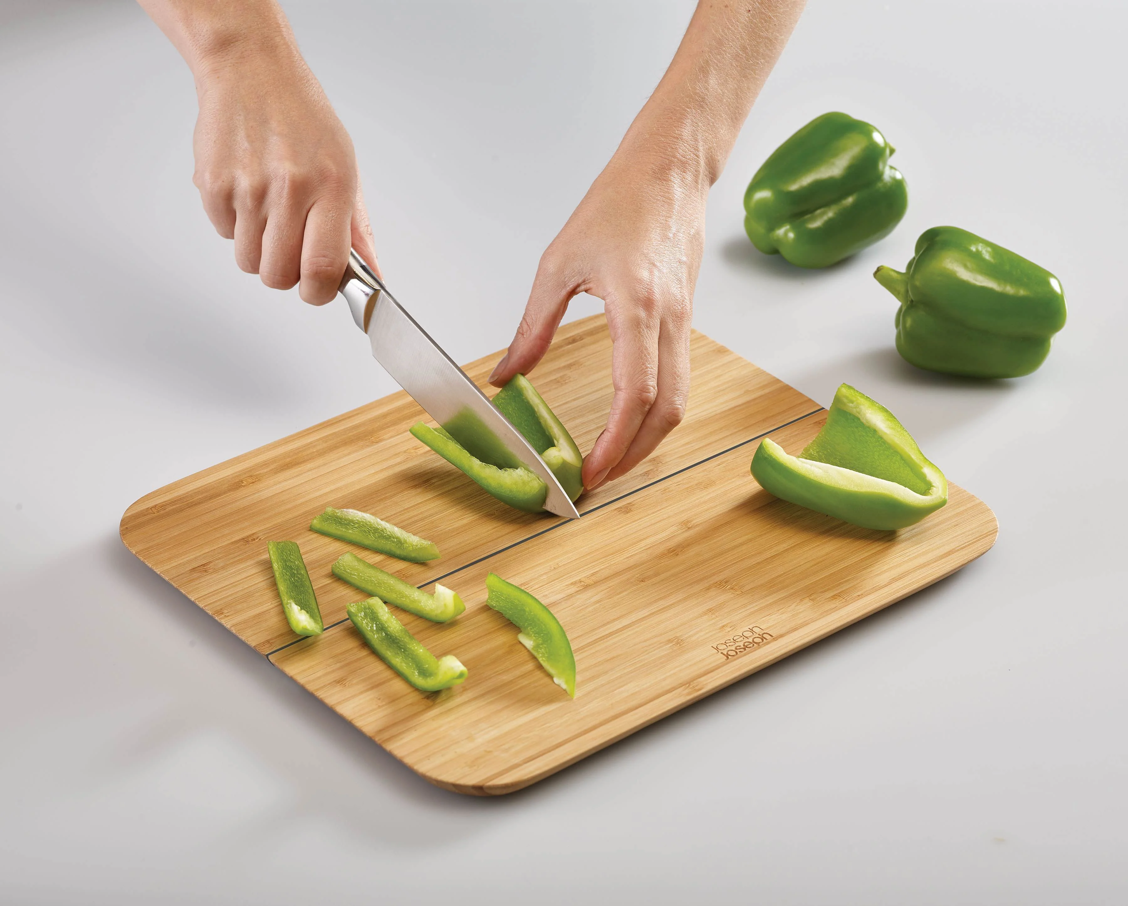 Chop2Pot™ Bamboo Folding Chopping Board - Image 4