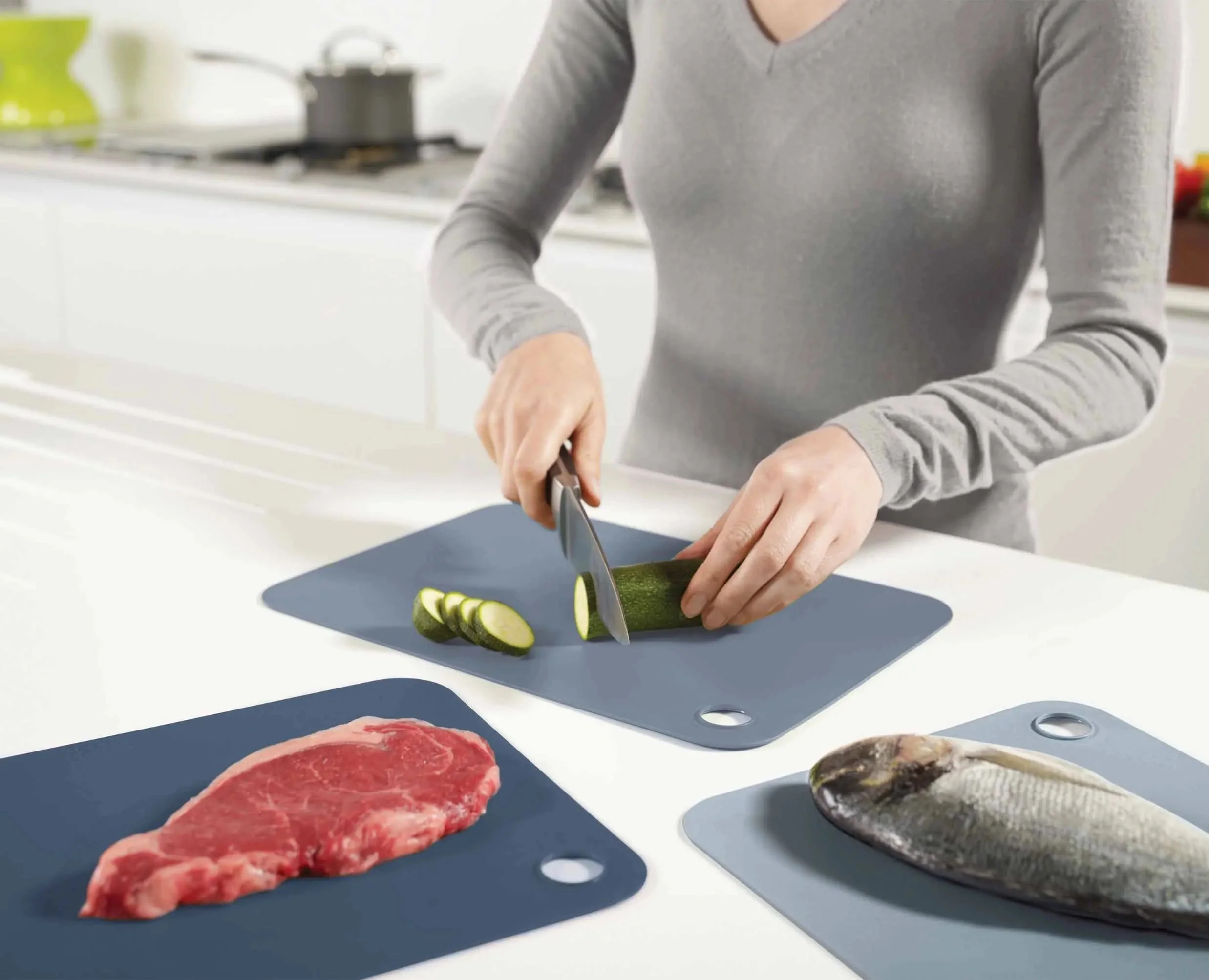 Pop™ 3-piece Blue Chopping Mat Set - Image 3
