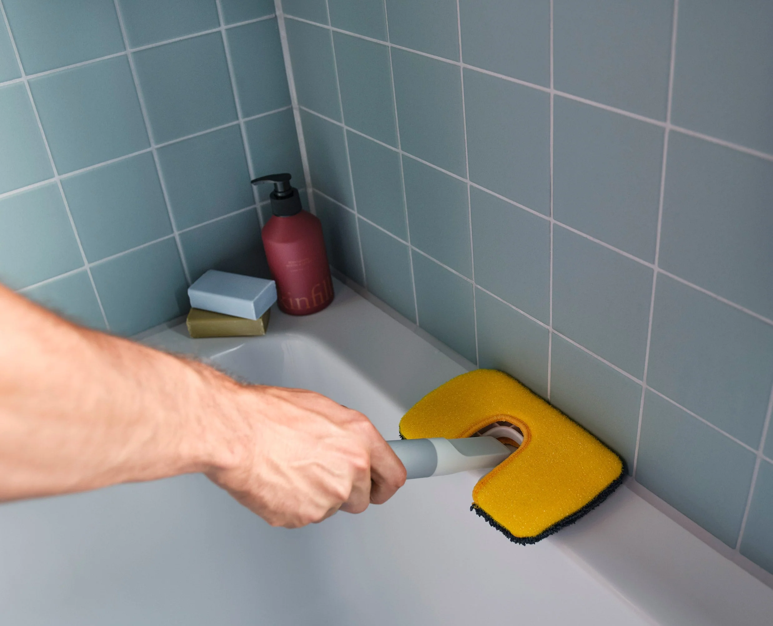 CleanTech™ 2-in-1 Surface Scrubber Tool with Extension Pole - Image 4