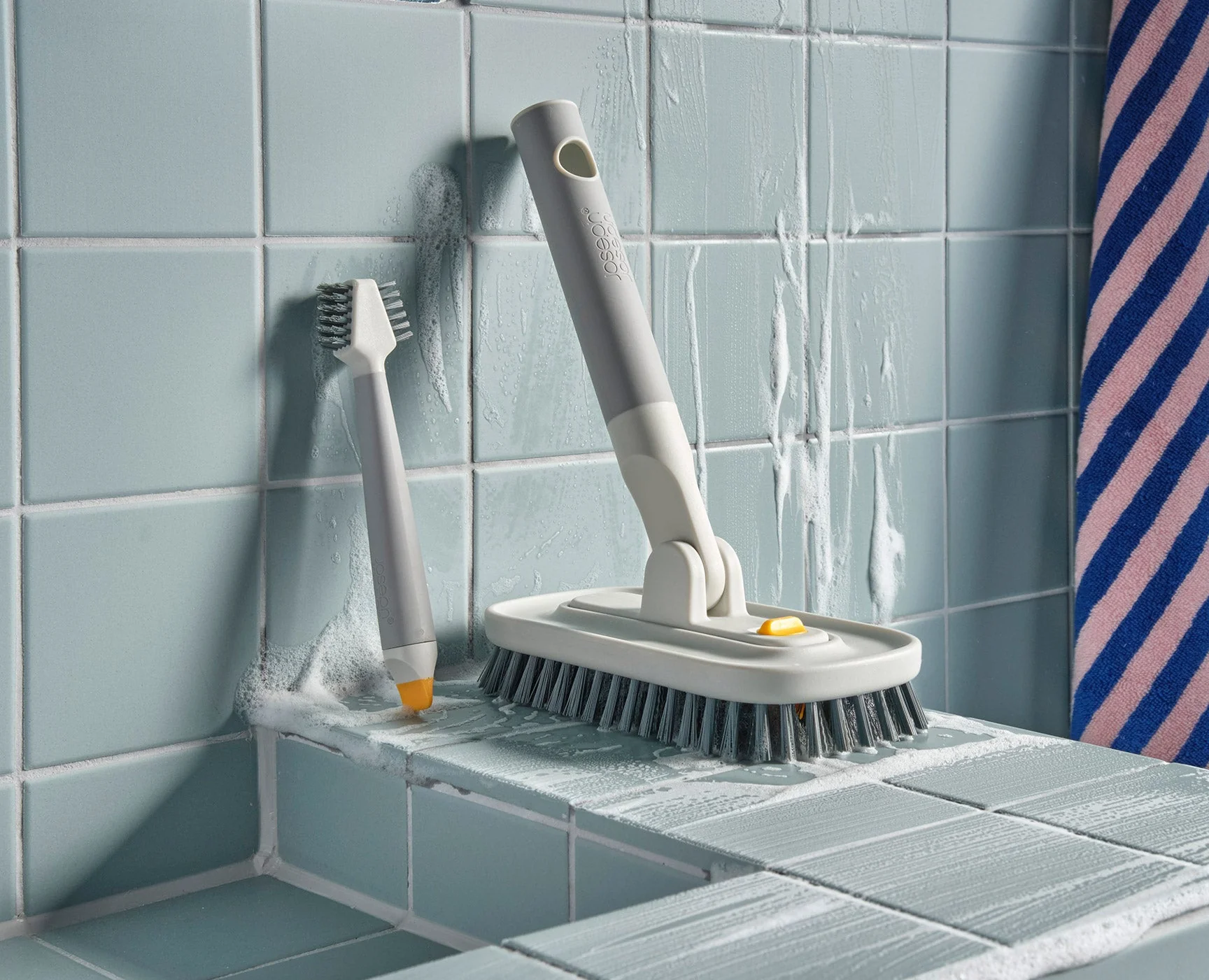 CleanTech™ 2-Piece Tile Scrubber & Spot Cleaning Tool Set - Image 3