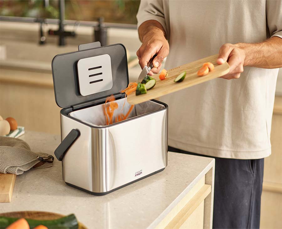 Collect™ 4L Stainless-steel Food Waste Caddy - Image 2