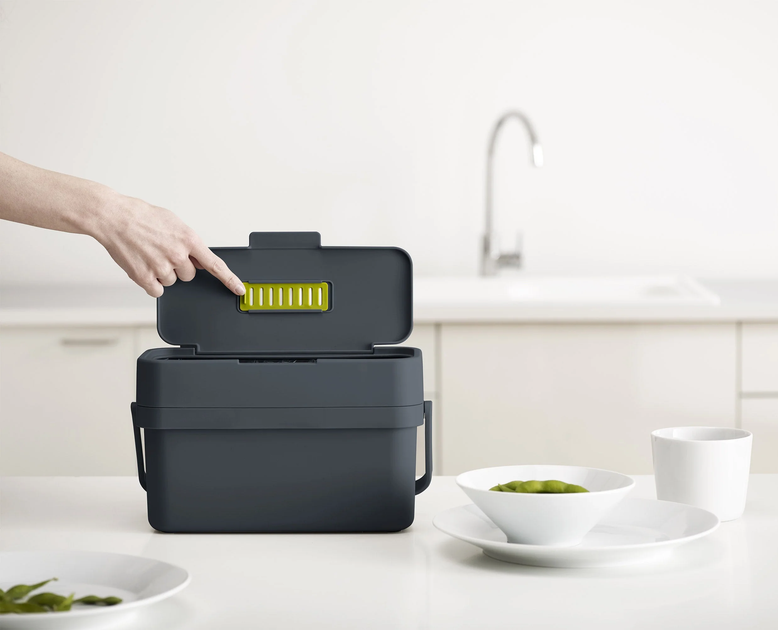 Compo™ 4L Grey Food Waste Caddy Starter Set - Image 2