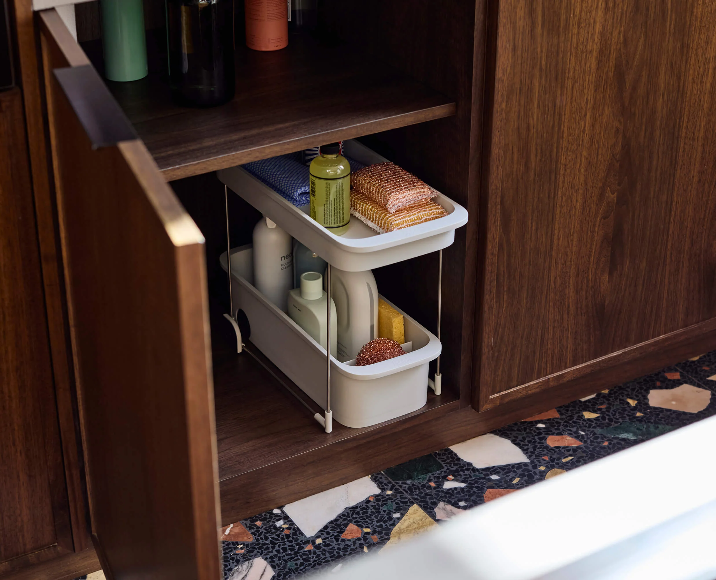 CupboardStore™ 2-Tier Easy-Access Storage Caddy - Image 3