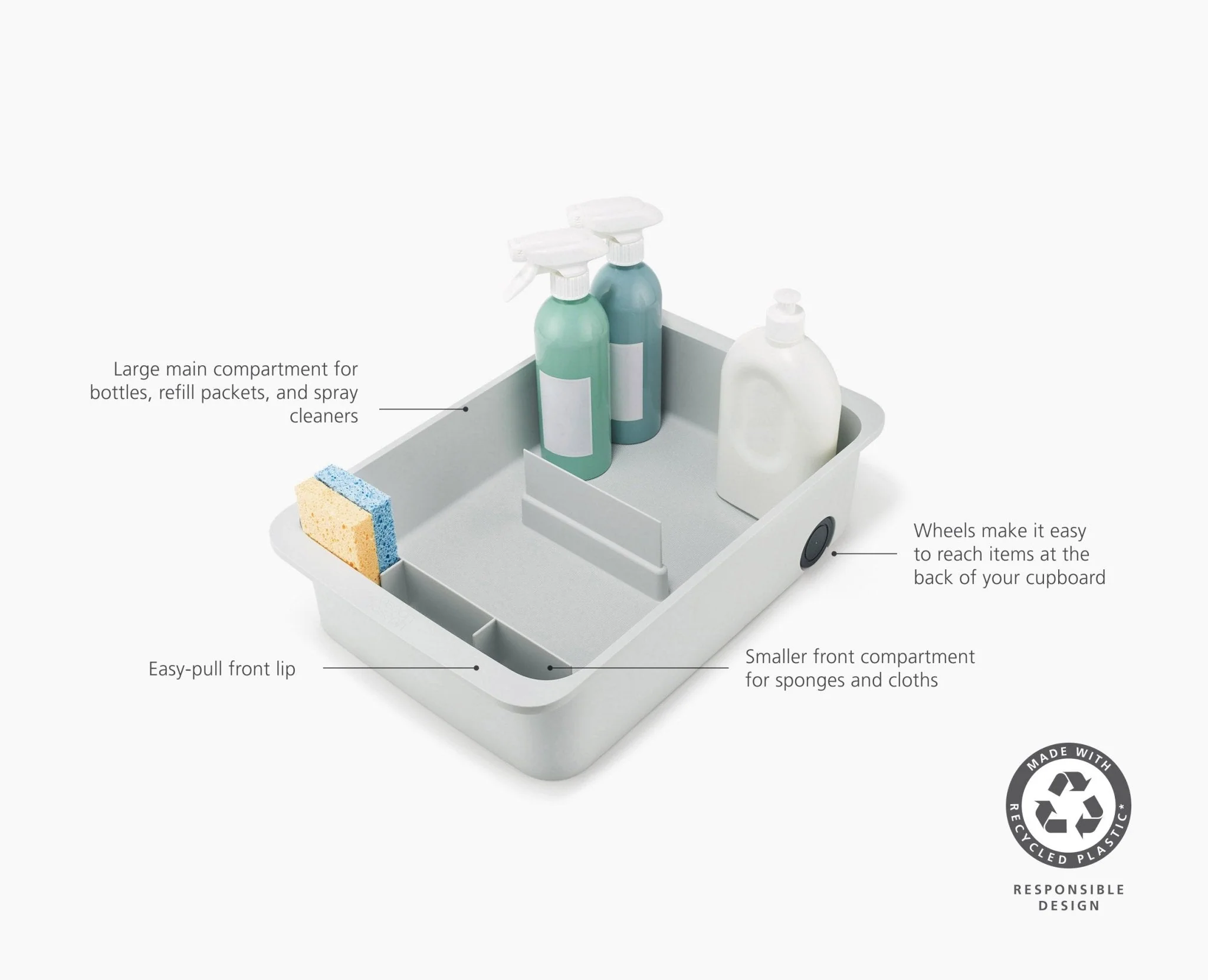 CupboardStore™ Large Easy-Access Storage Caddy - Image 6