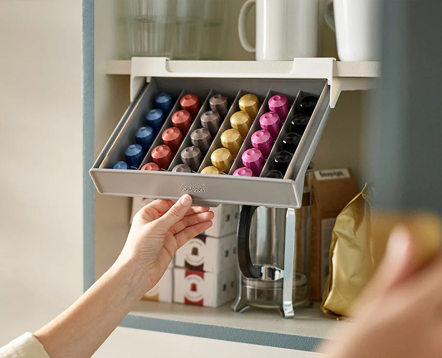 CupboardStore™ Grey Under-shelf Coffee Pod Drawer - Image 2