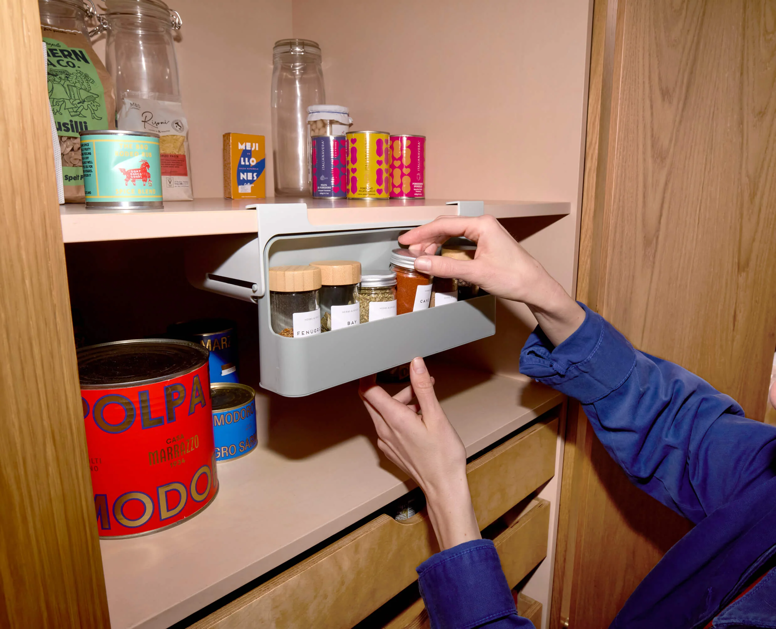 CupboardStore™ Under-Shelf Spice Rack - Image 4