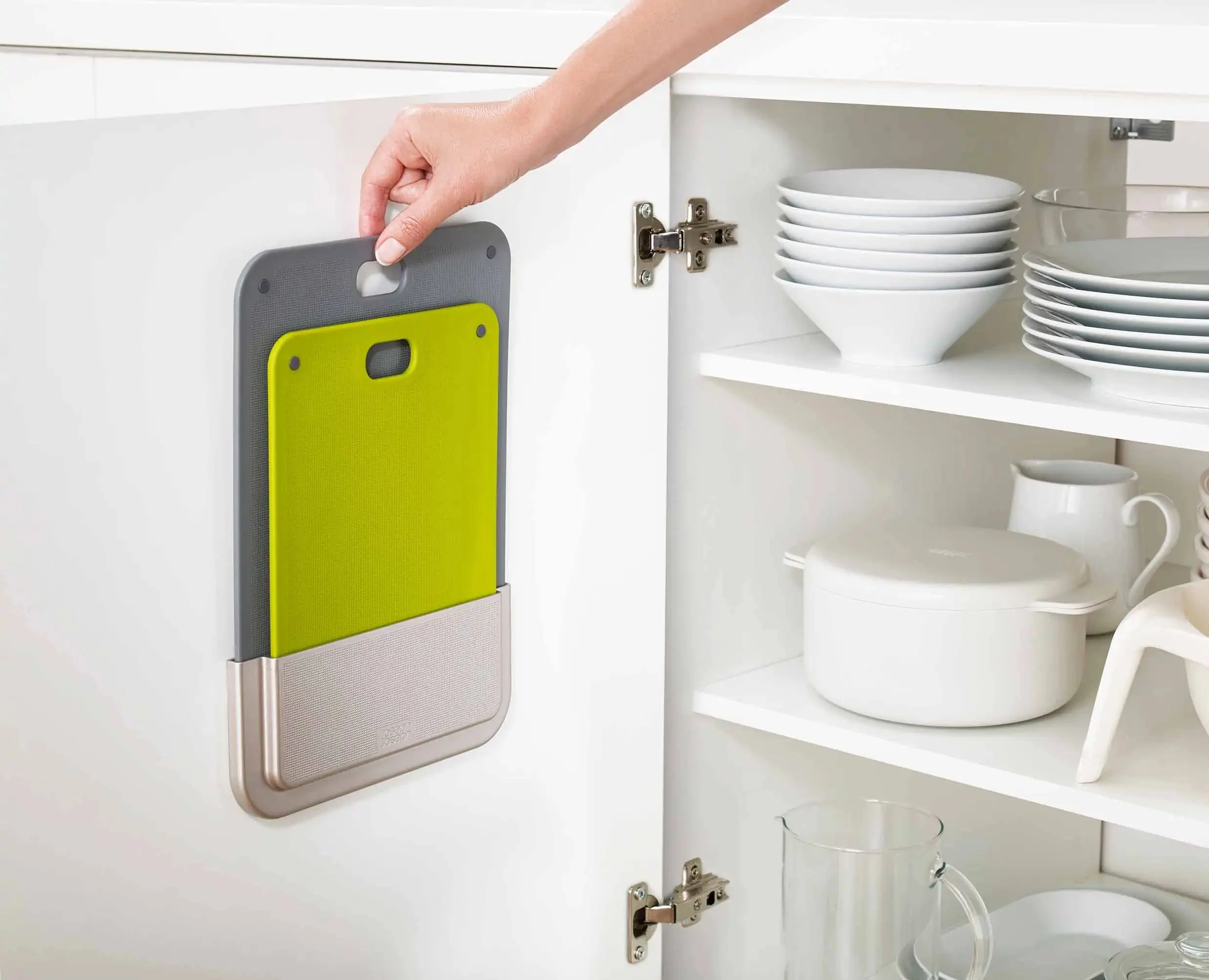 DoorStore™ Chop 2-piece Grey Chopping Board Set - Image 3