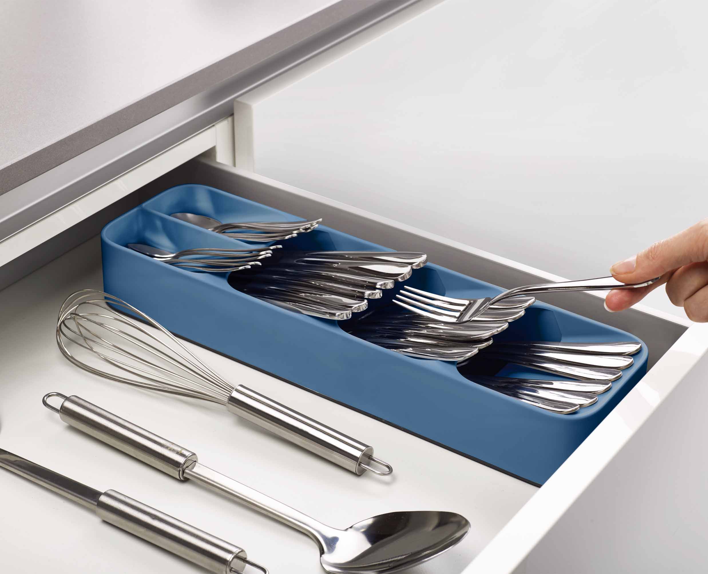 DrawerStore™ Blue Compact Cutlery Organiser - Editions - Image 5