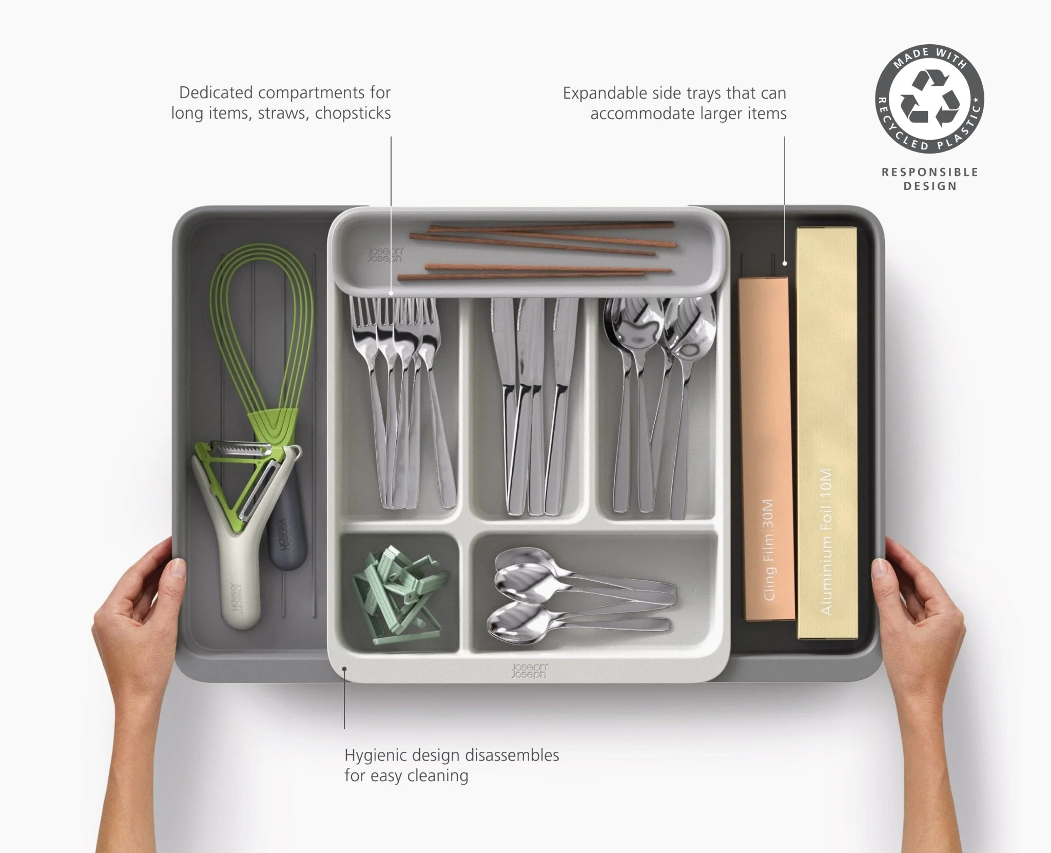 DrawerStore™ Expanding Cutlery, Utensil & Gadget Organiser - Image 6