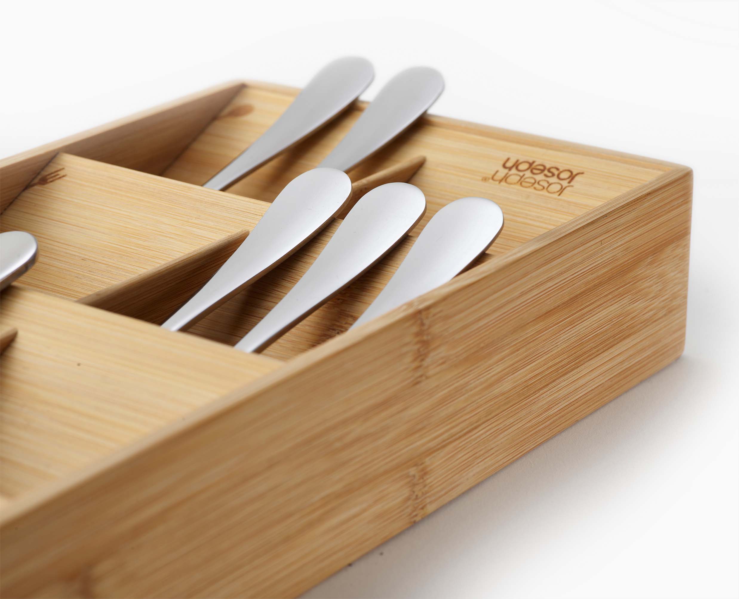 DrawerStore™ Bamboo Large Cutlery Organiser - Image 7