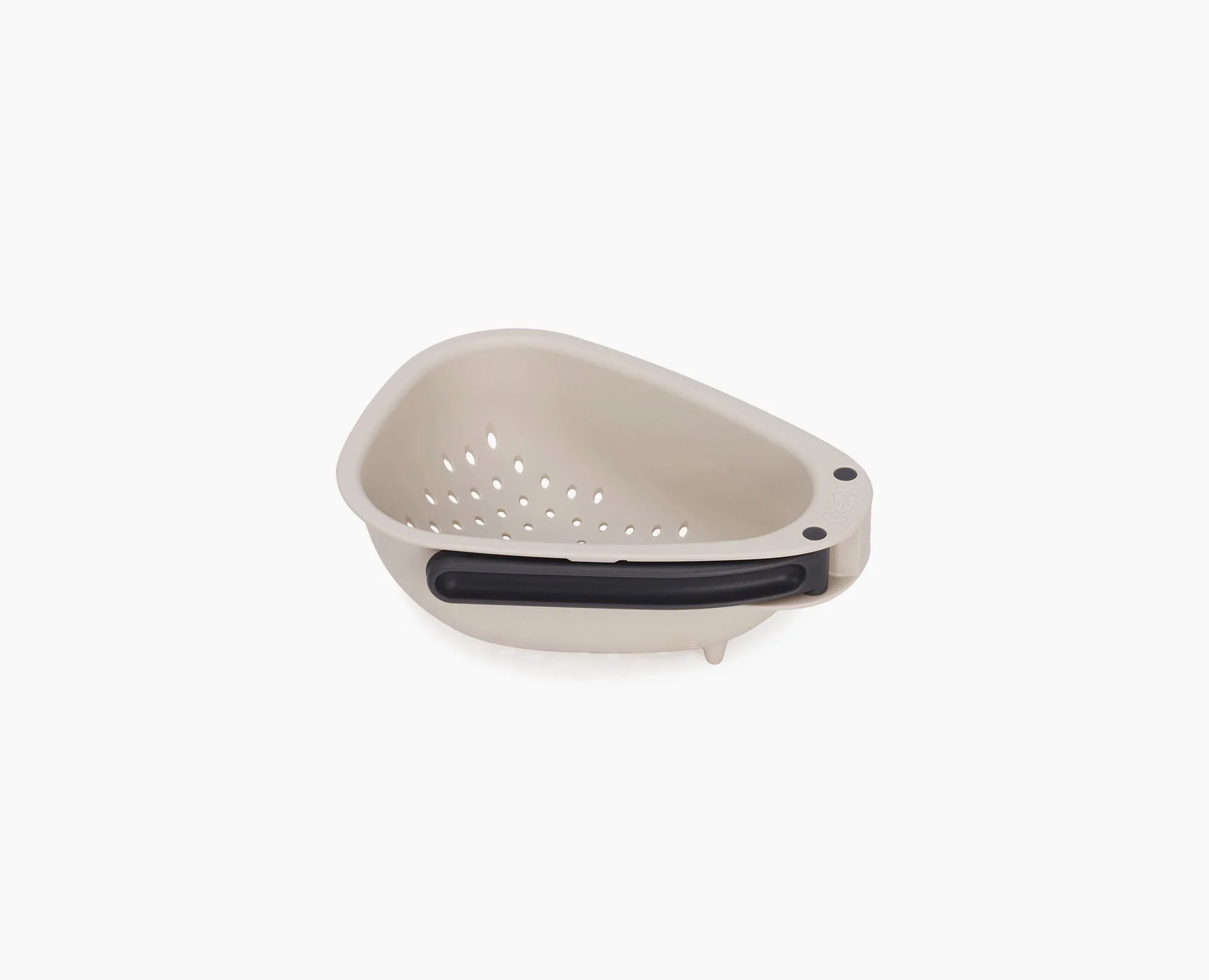 Droplet Mini White Colander with Folding Handle - Image 2