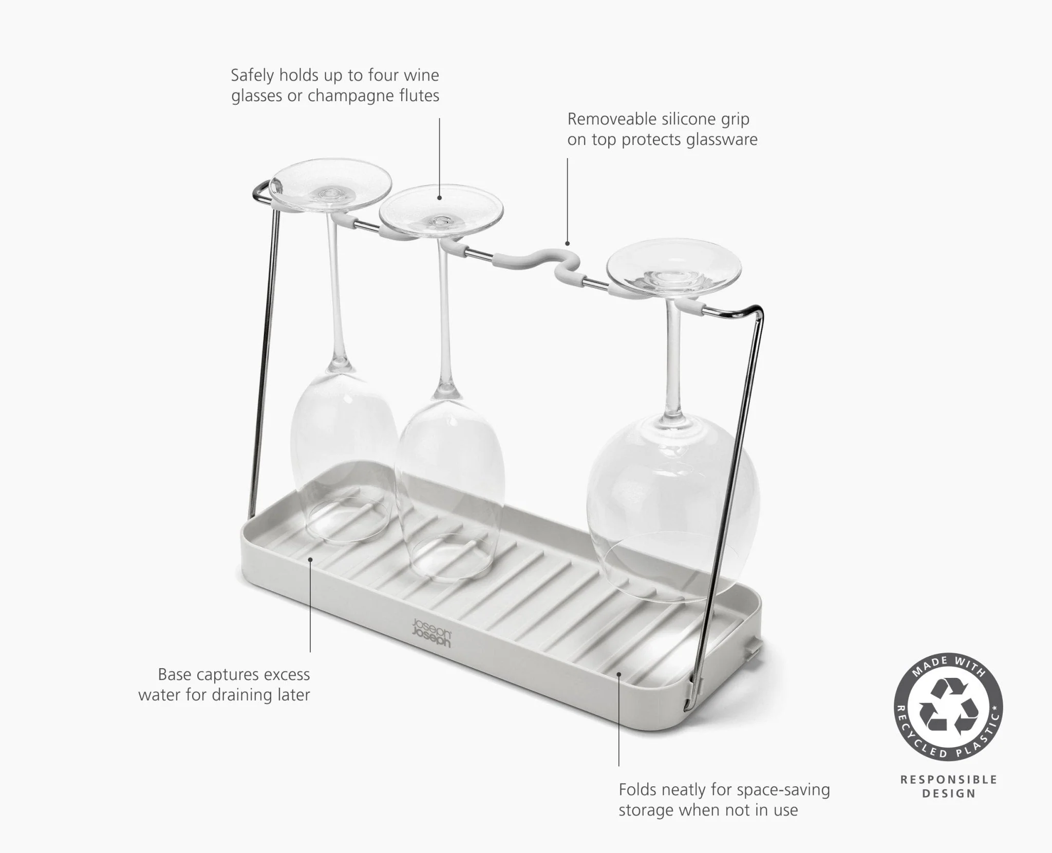 DrySmart™ Folding Wine Glass Drying Rack - Image 6