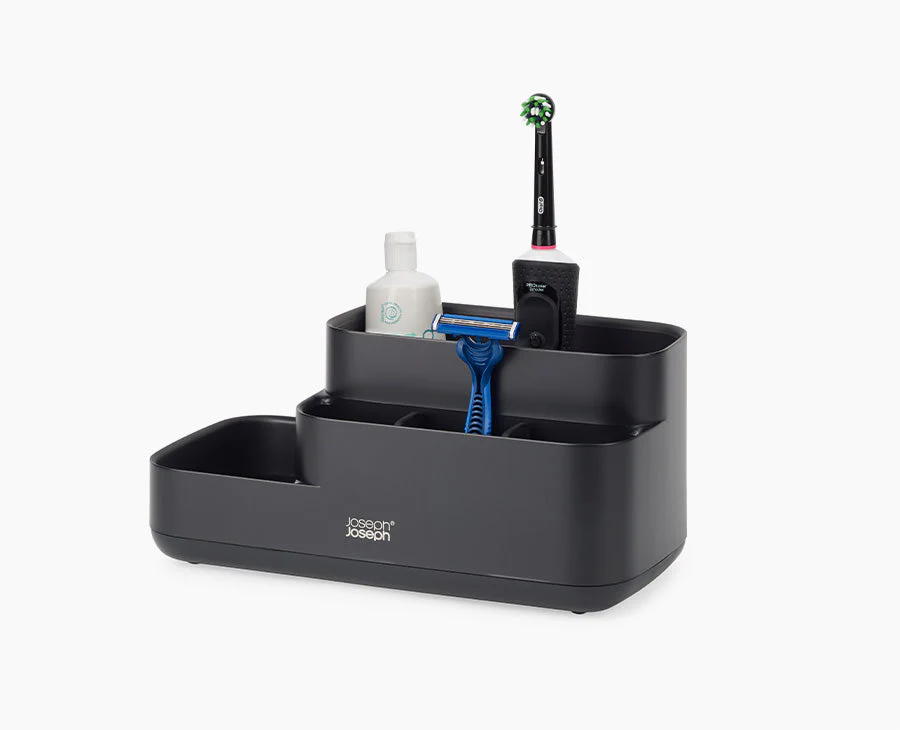 EasyStore™ Matt Black Bathroom Storage Caddy