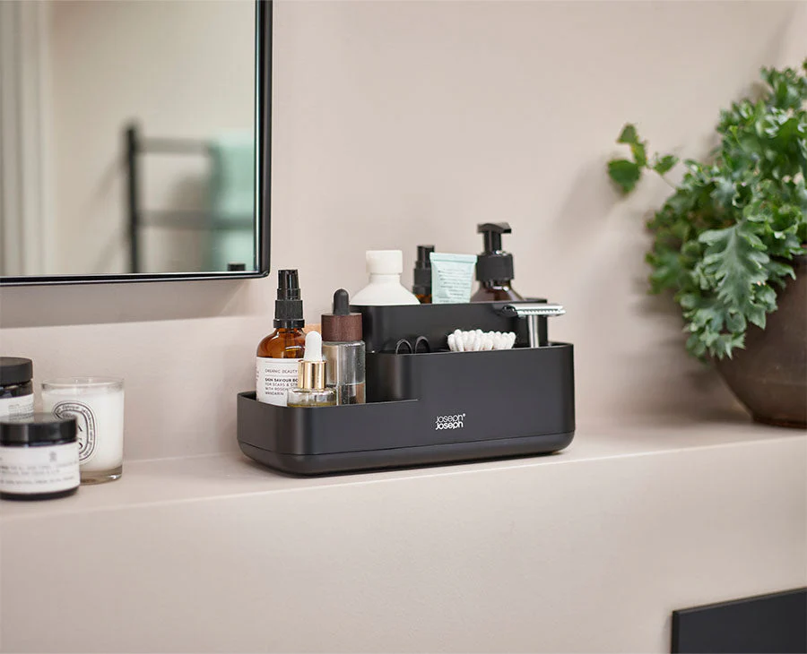 EasyStore™ Matt Black Bathroom Storage Caddy - Image 2