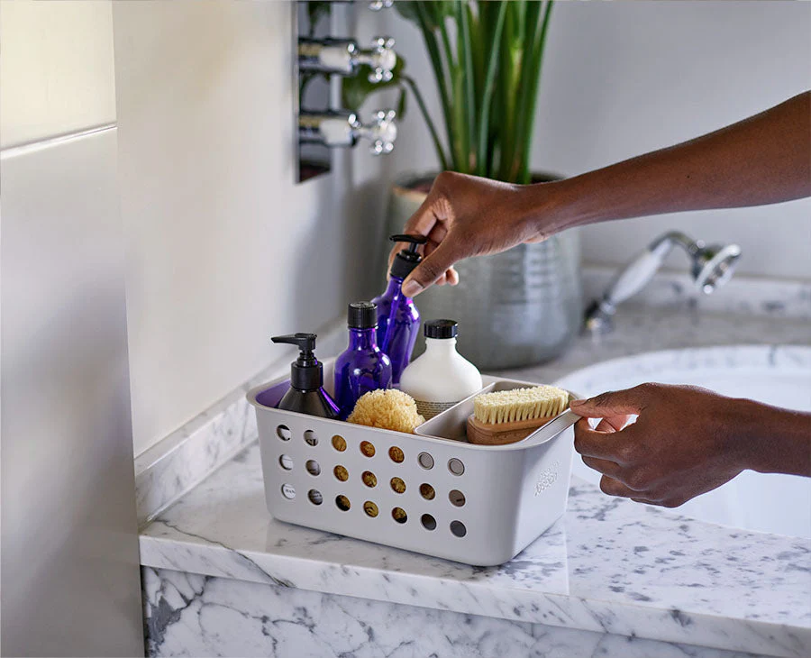 EasyStore™ Ecru Bathroom Storage Basket - Image 2