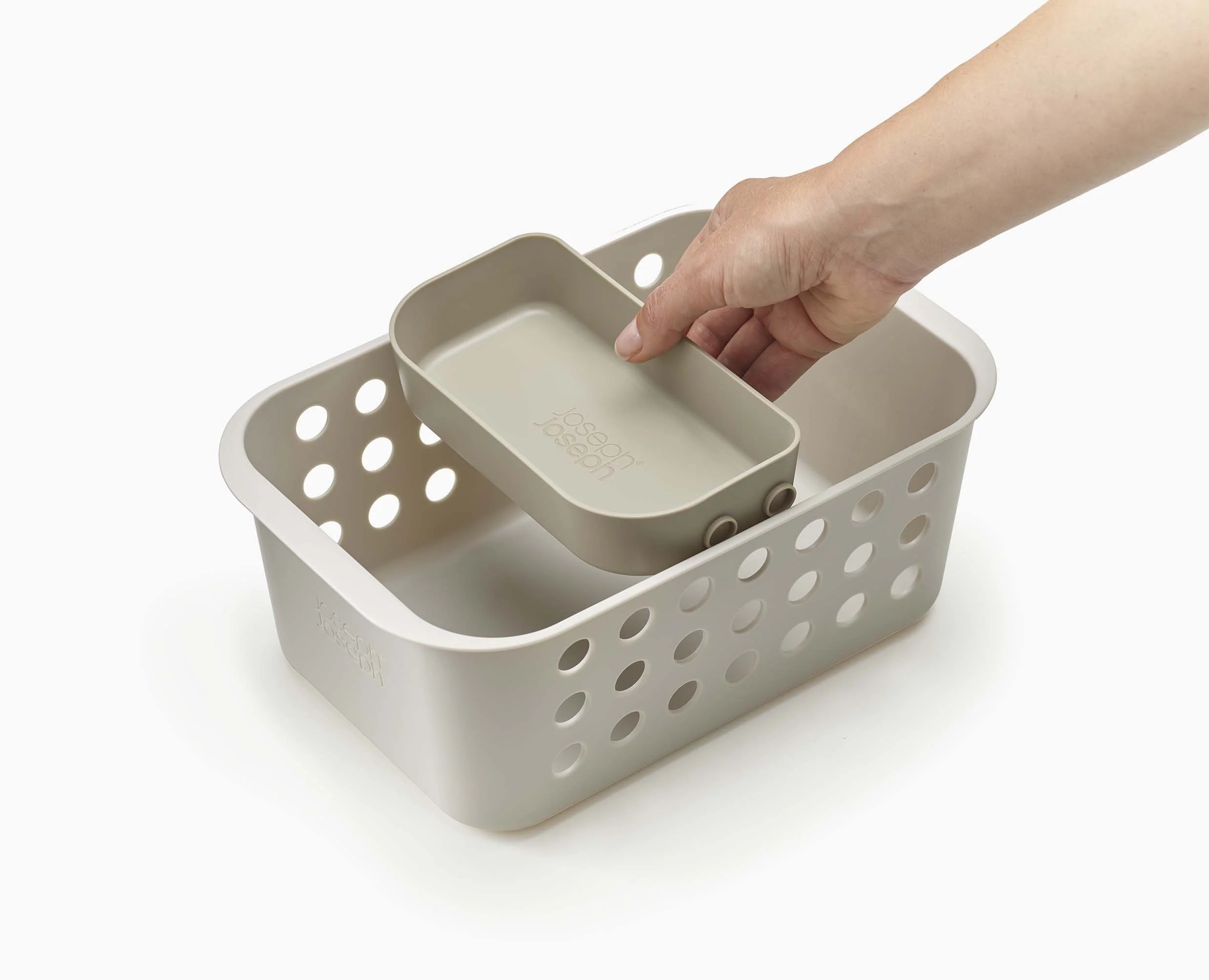 EasyStore™ Ecru Bathroom Storage Basket - Image 4