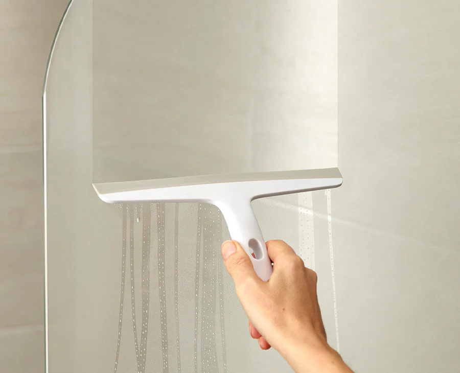 EasyStore™ Light Grey Shower Squeegee with Storage Hook - Image 2