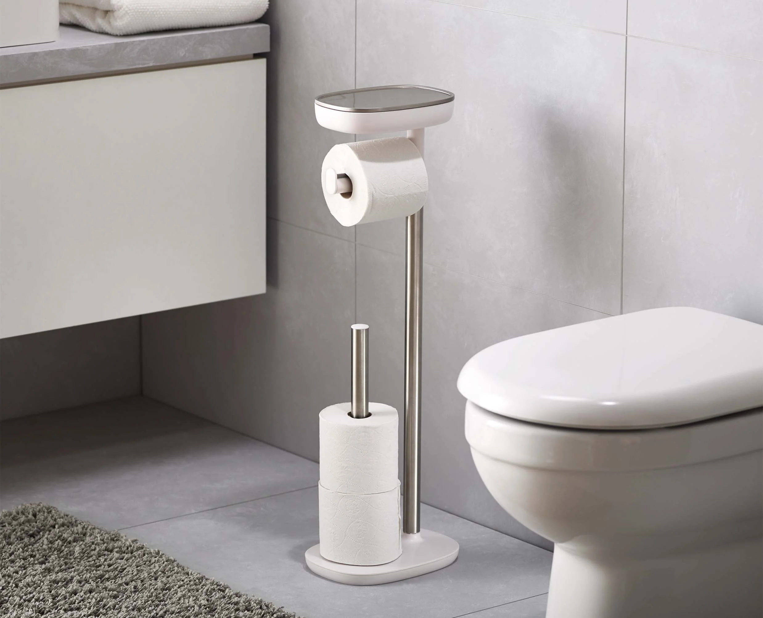 EasyStore™ Stainless-steel Toilet Roll Holder - Image 3