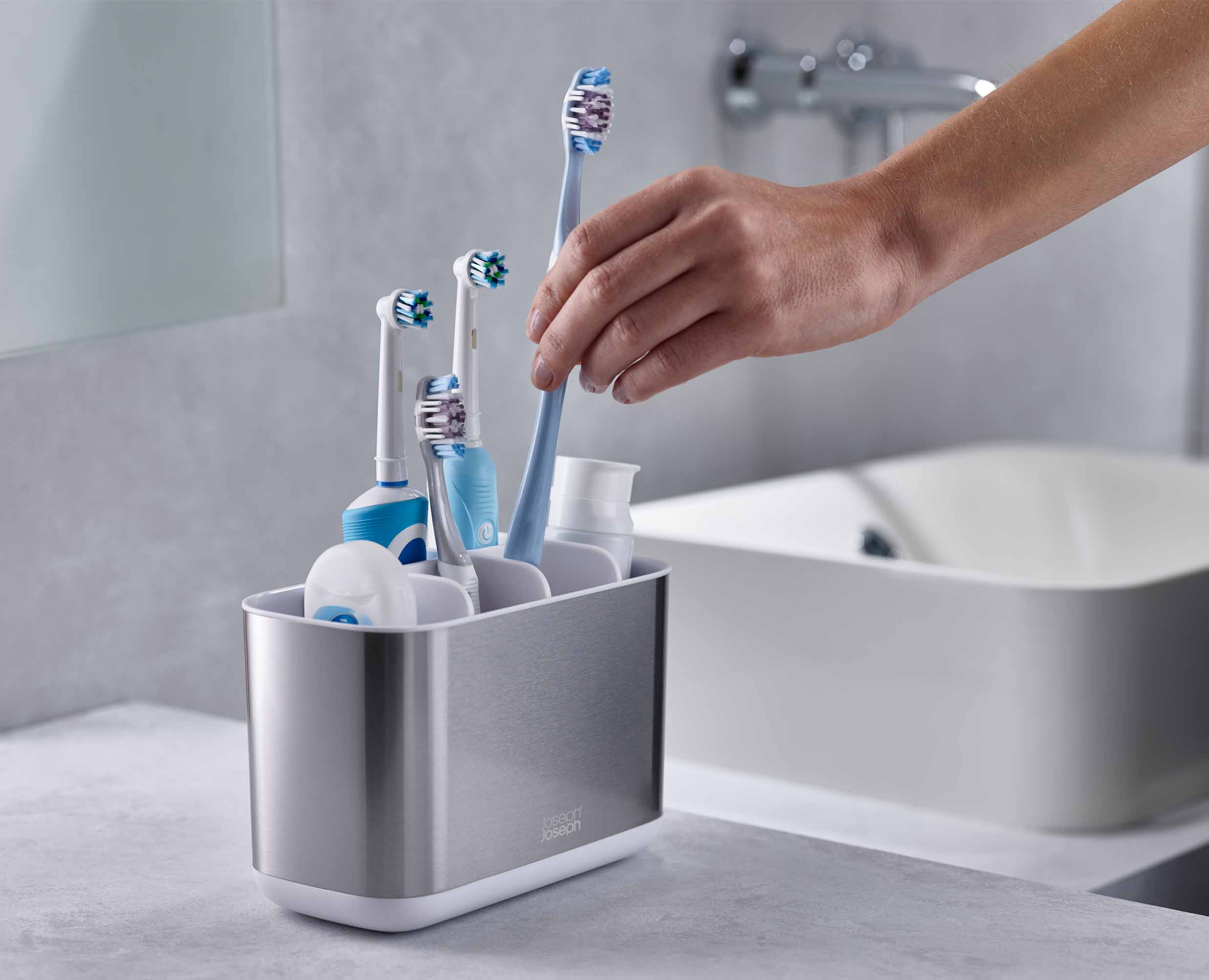 EasyStore™ Stainless-steel Large Toothbrush Holder - Image 3