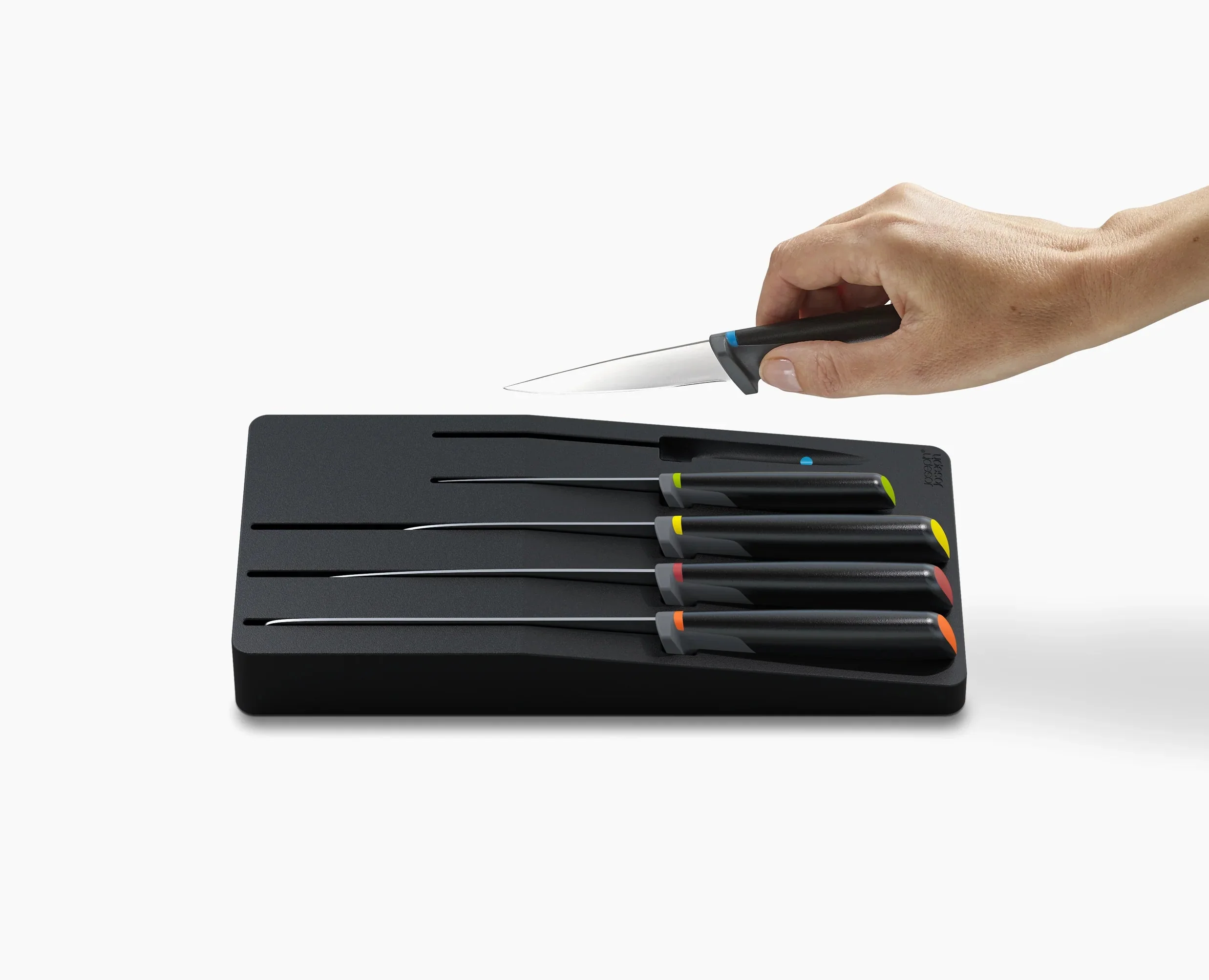 Elevate™ Store 5-piece Multicolour Knife Set with In-drawer Storage Tray - Image 5