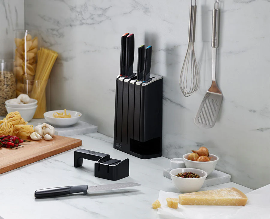 Elevate™ SlimBlock 5-piece Multicolour Knife Set with Sharpener - Image 2