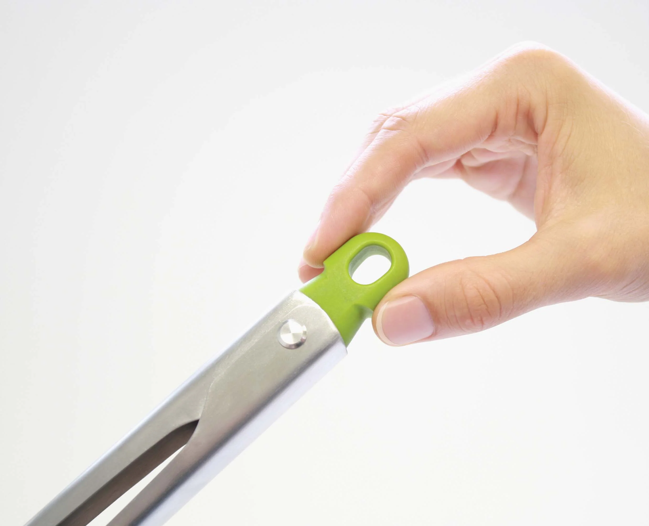 Elevate™ Grey Silicone Steel Tongs - Image 5