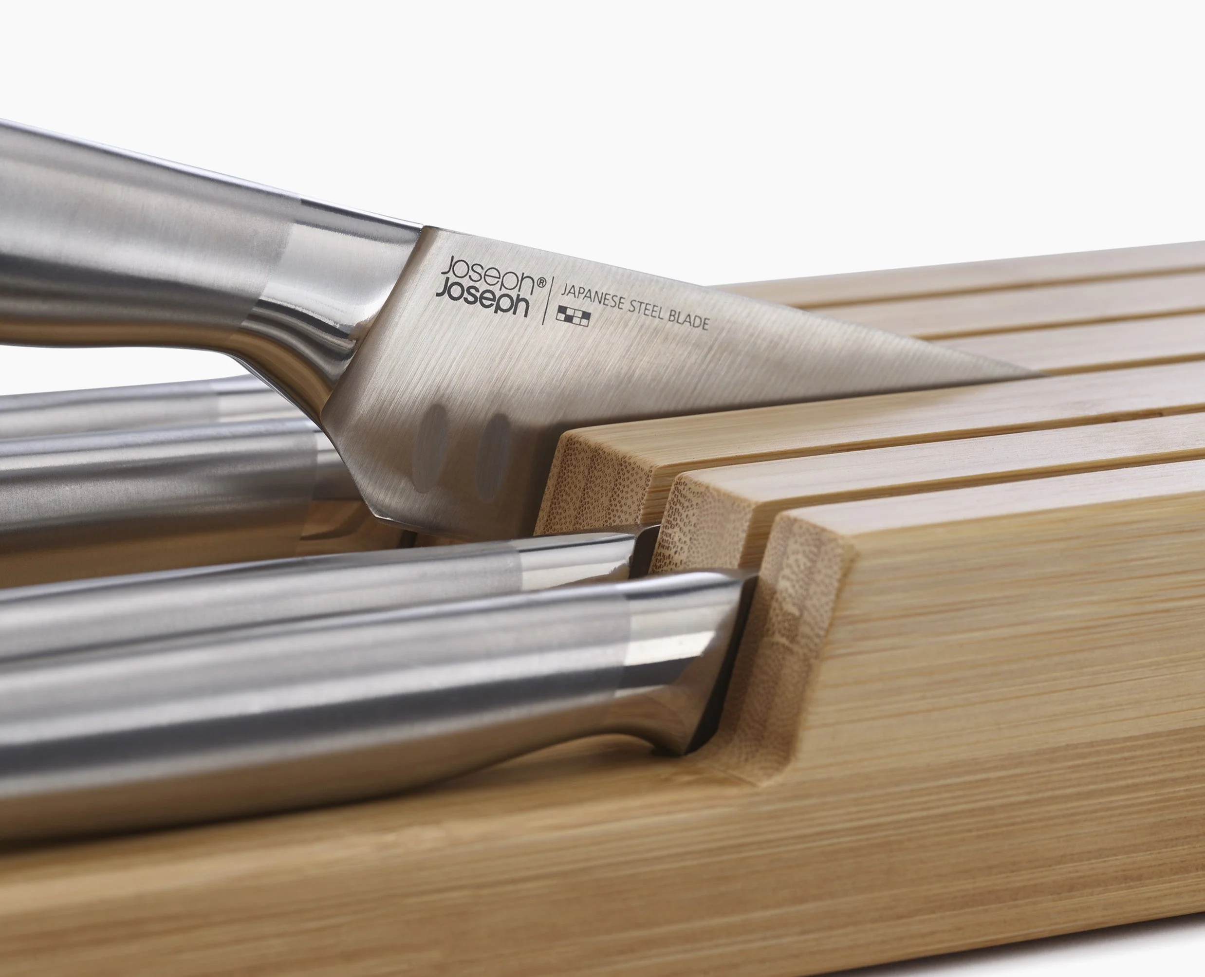 Elevate™ Steel Knife Set with In-drawer Bamboo Storage Tray - Image 5