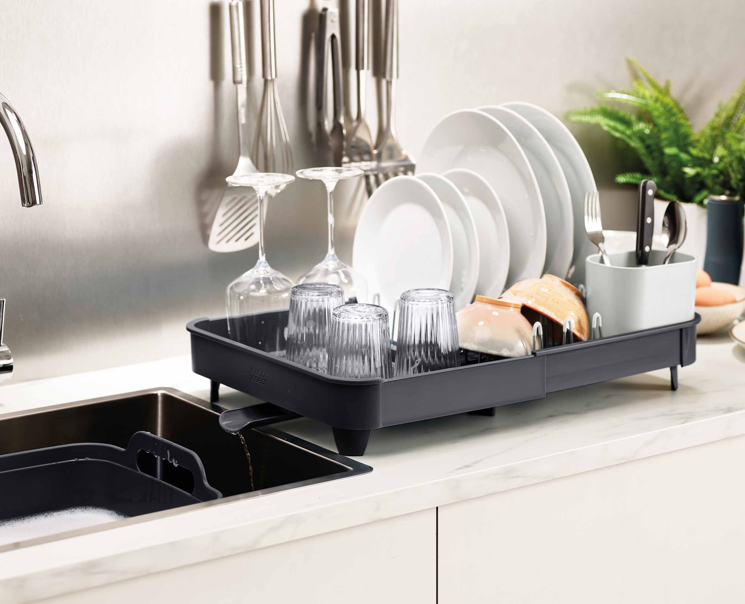 Extend™ Grey Expandable Dish Drainer - Image 3