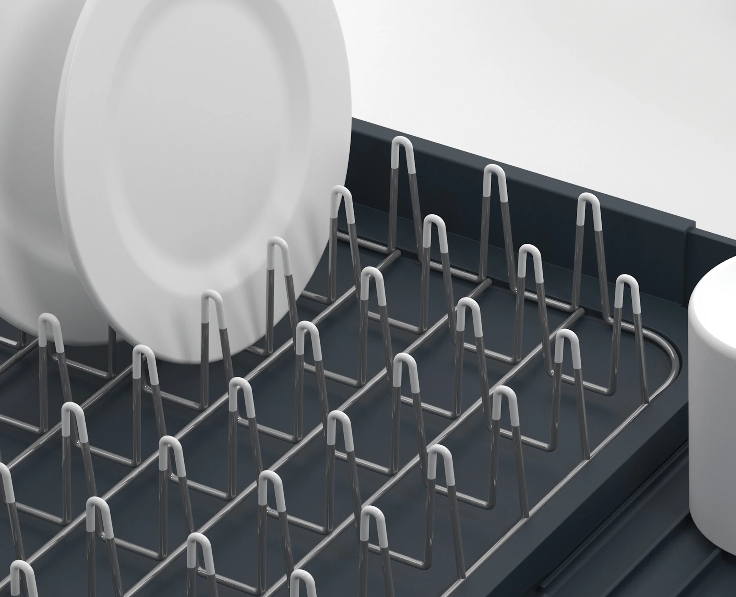 Extend™ Grey Expandable Dish Drainer - Image 4