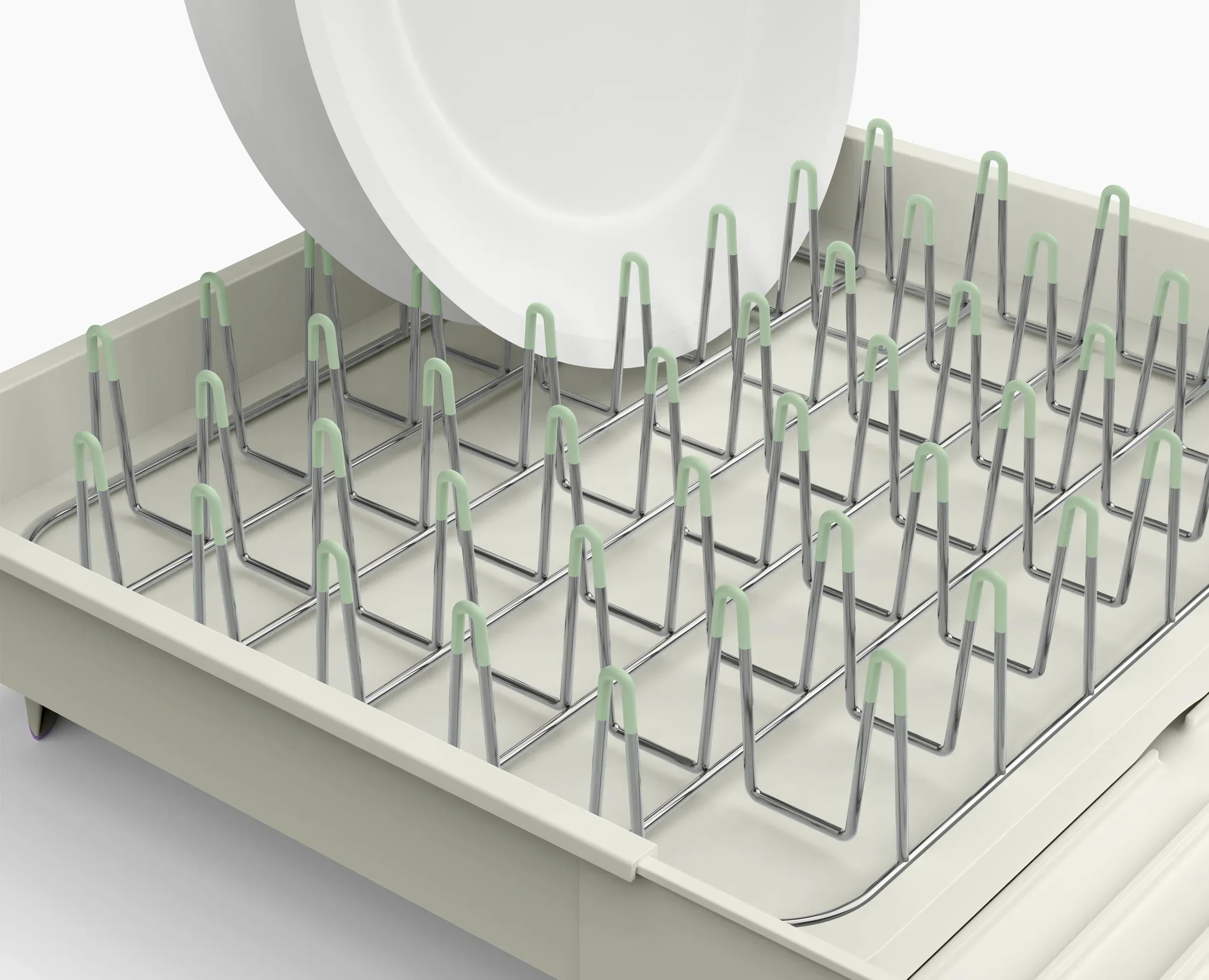 Extend™ Stone Green Expandable Dish Drainer - Image 6