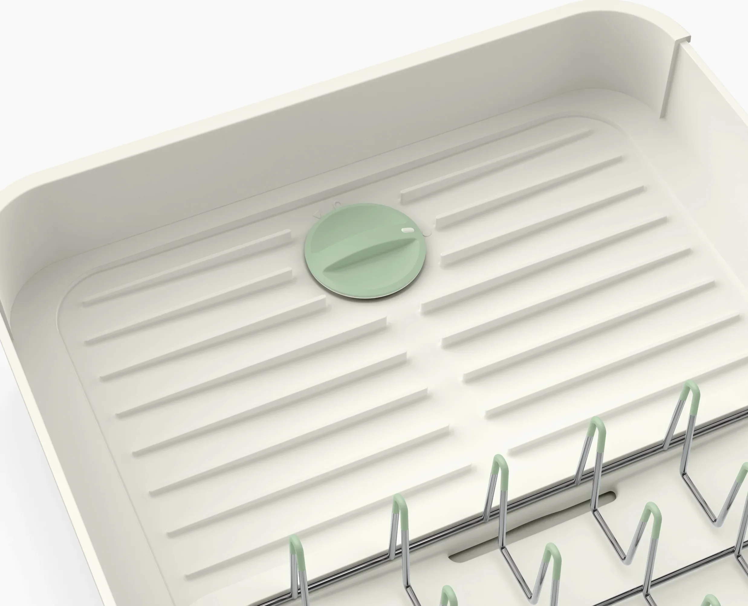 Extend™ Stone Green Expandable Dish Drainer - Image 7