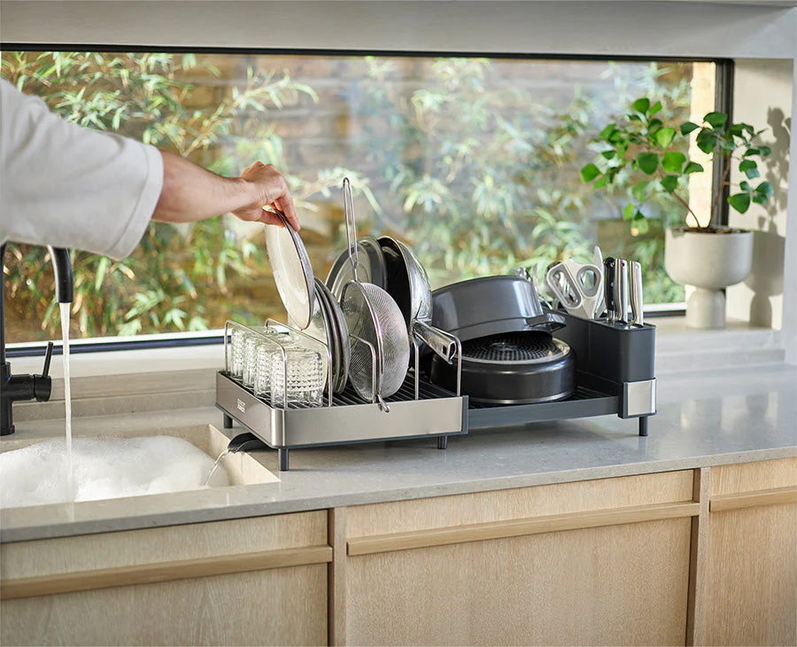 Extend™ Max Stainless-steel Expandable Dish Drainer - Image 2